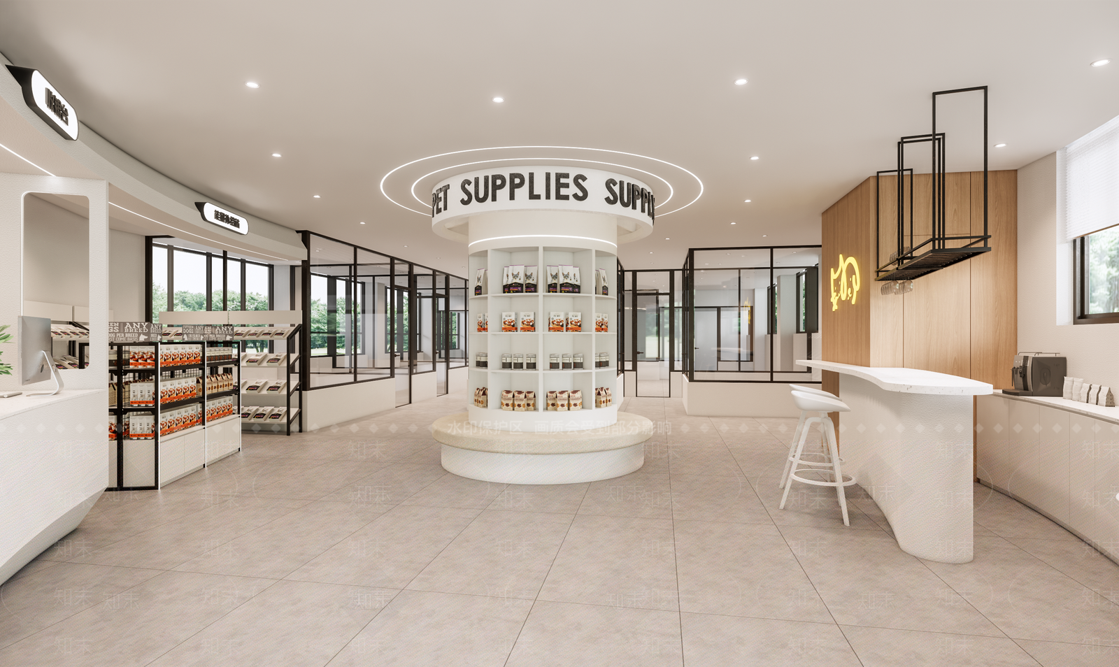 现代宠物店SU模型下载【ID:1132737476】