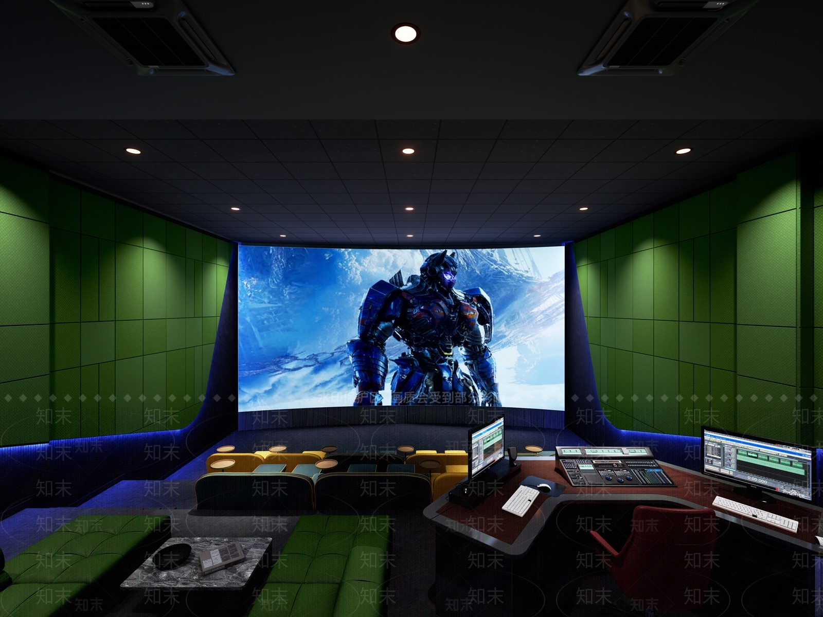 现代电影院影厅3D模型下载【ID:1132738031】