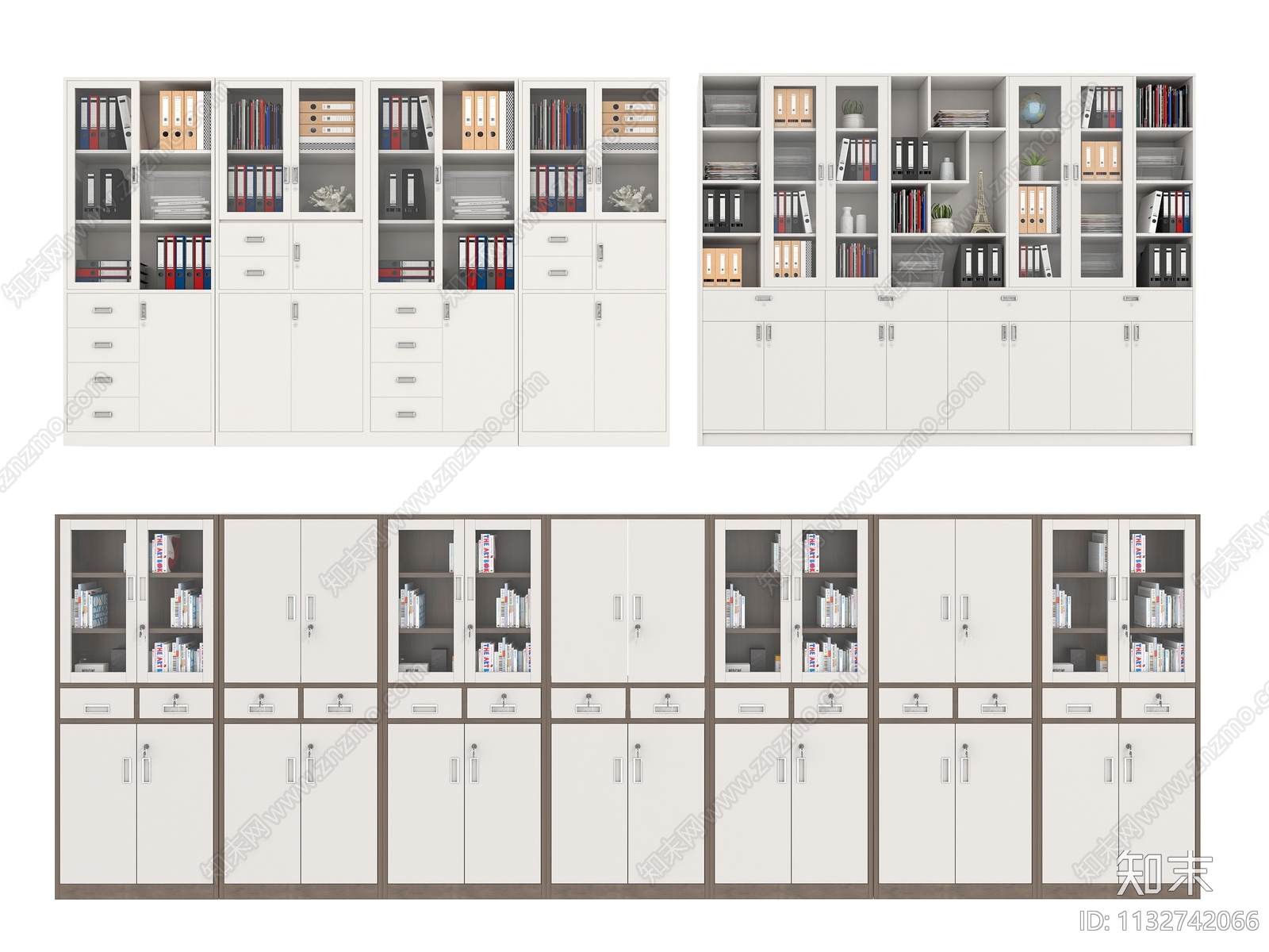 现代办公文件柜SU模型下载【ID:1132742066】
