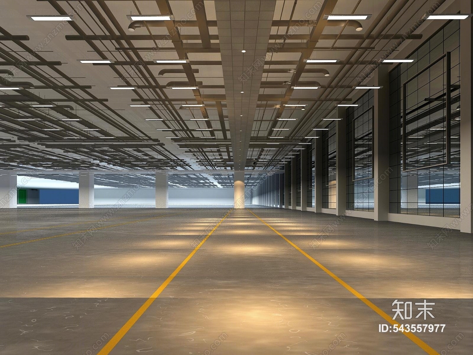 现代地下室3D模型下载【ID:543557977】