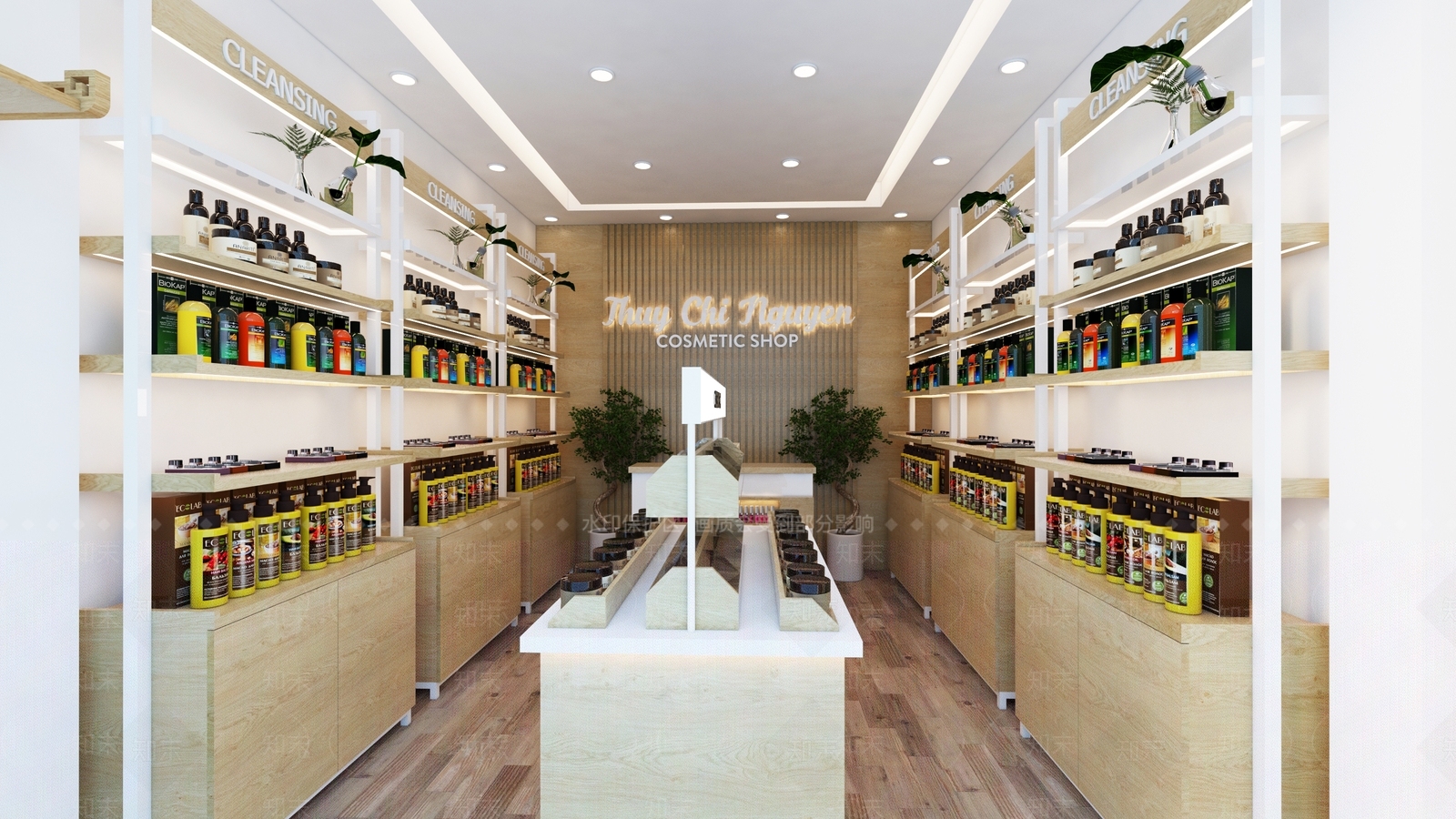 现代美妆店SU模型下载【ID:1132744494】