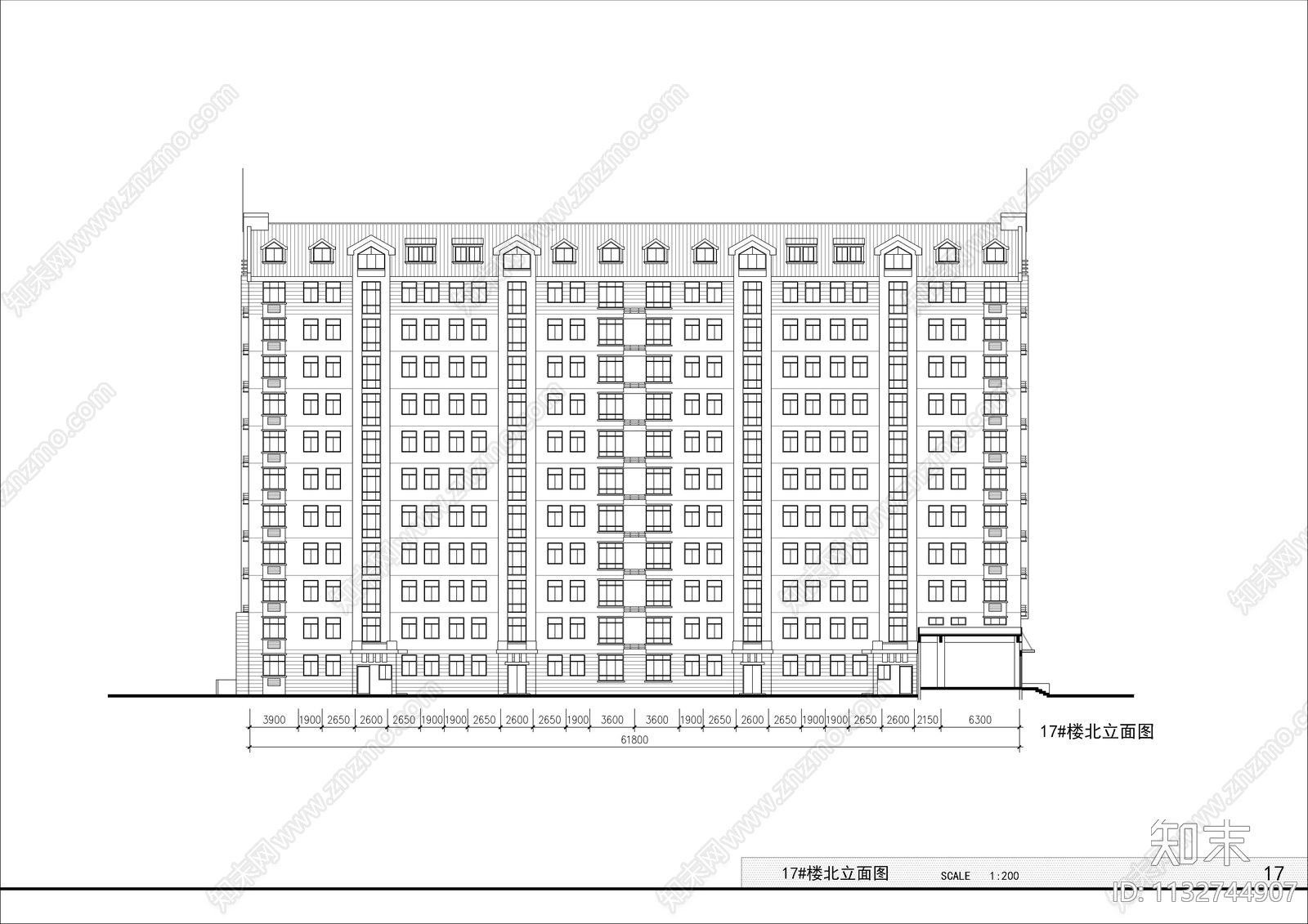 办公楼建筑cad施工图下载【ID:1132744907】