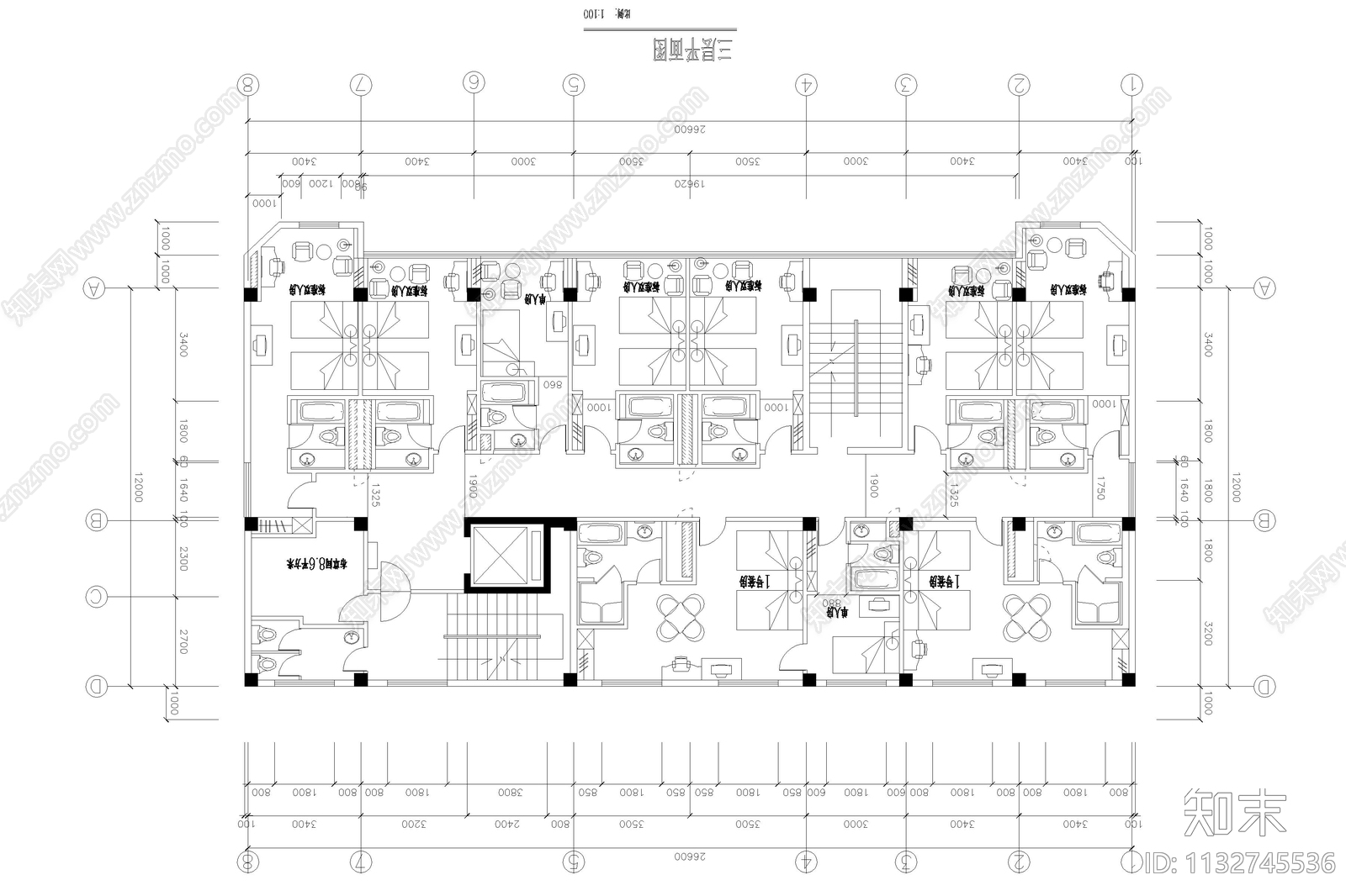 广西酒店室内装修cad施工图下载【ID:1132745536】