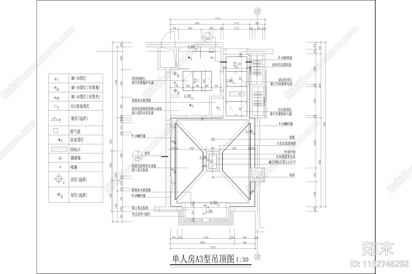 海滨风酒店全套cad施工图下载【ID:1132746292】