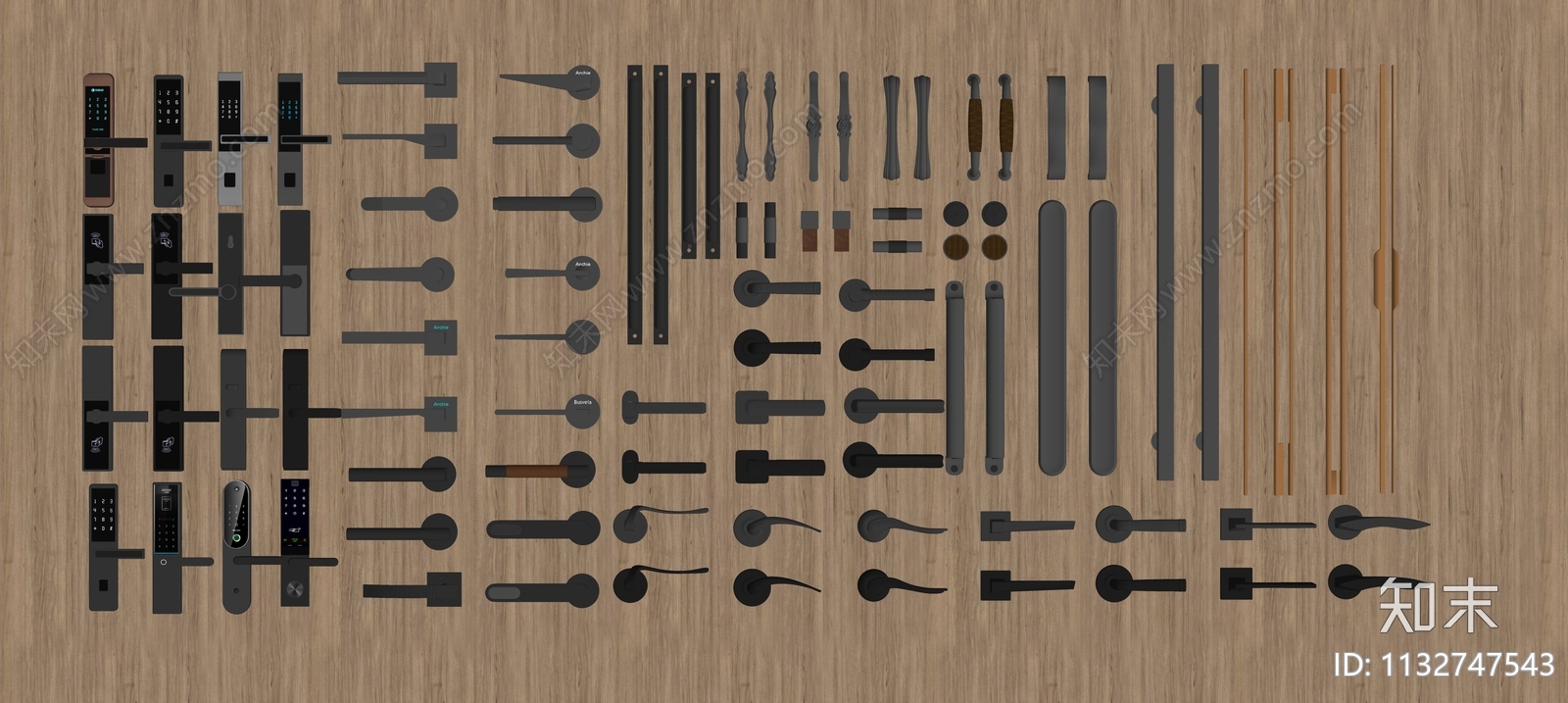现代门把手SU模型下载【ID:1132747543】