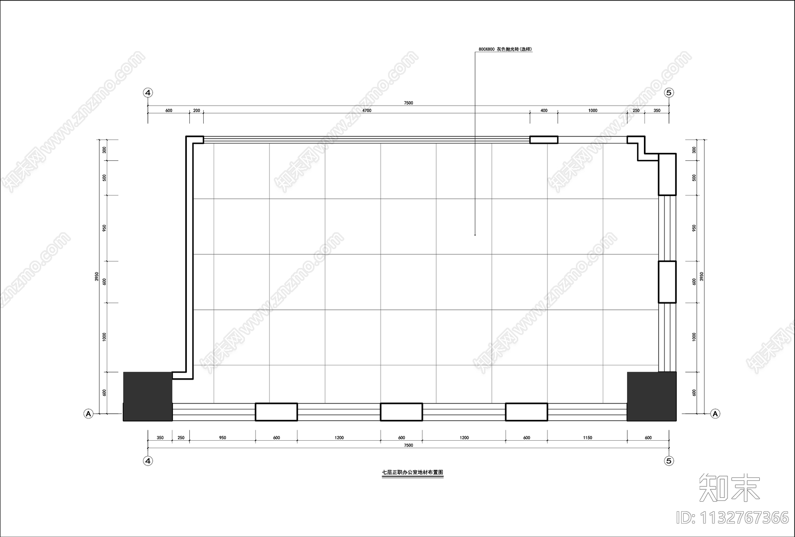 现代总经理办公室全套cad施工图下载【ID:1132767366】