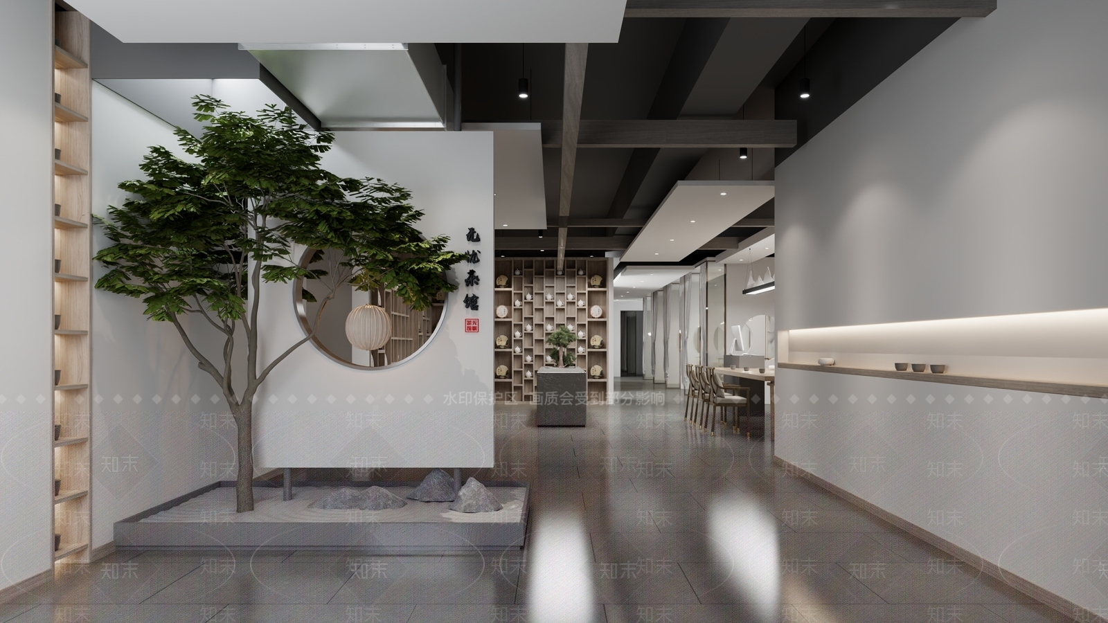 现代茶馆3D模型下载【ID:1132767878】