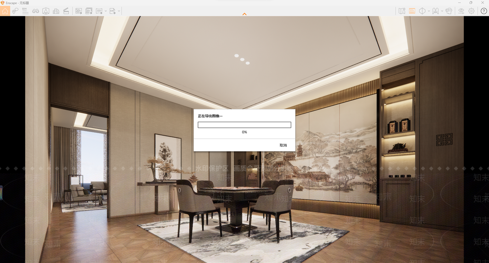 新中式麻将室SU模型下载【ID:1132772152】