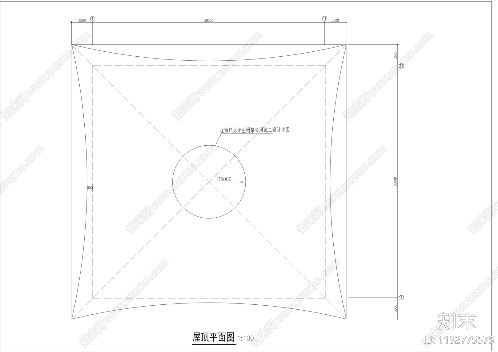 小型体育馆整套施工图下载【ID:1132775575】