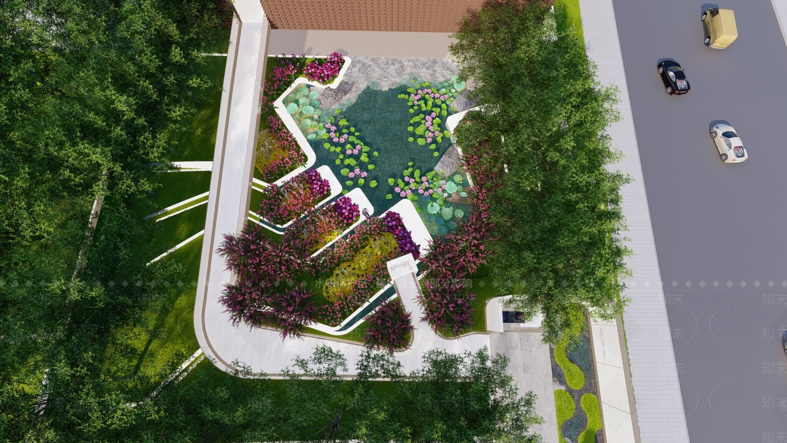 现代示范区景观SU模型下载【ID:1132778660】
