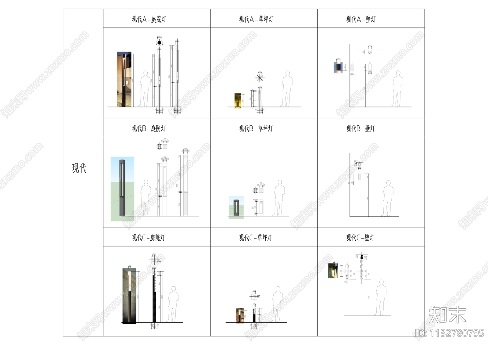 标准化灯具cad施工图下载【ID:1132780795】