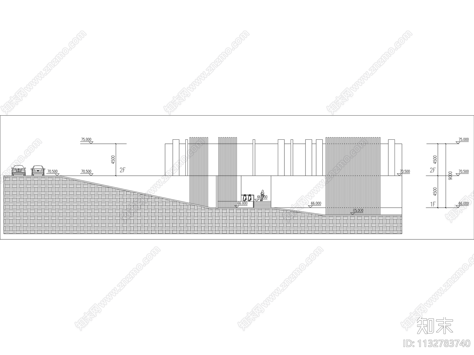 民宿别墅建筑cad施工图下载【ID:1132783740】