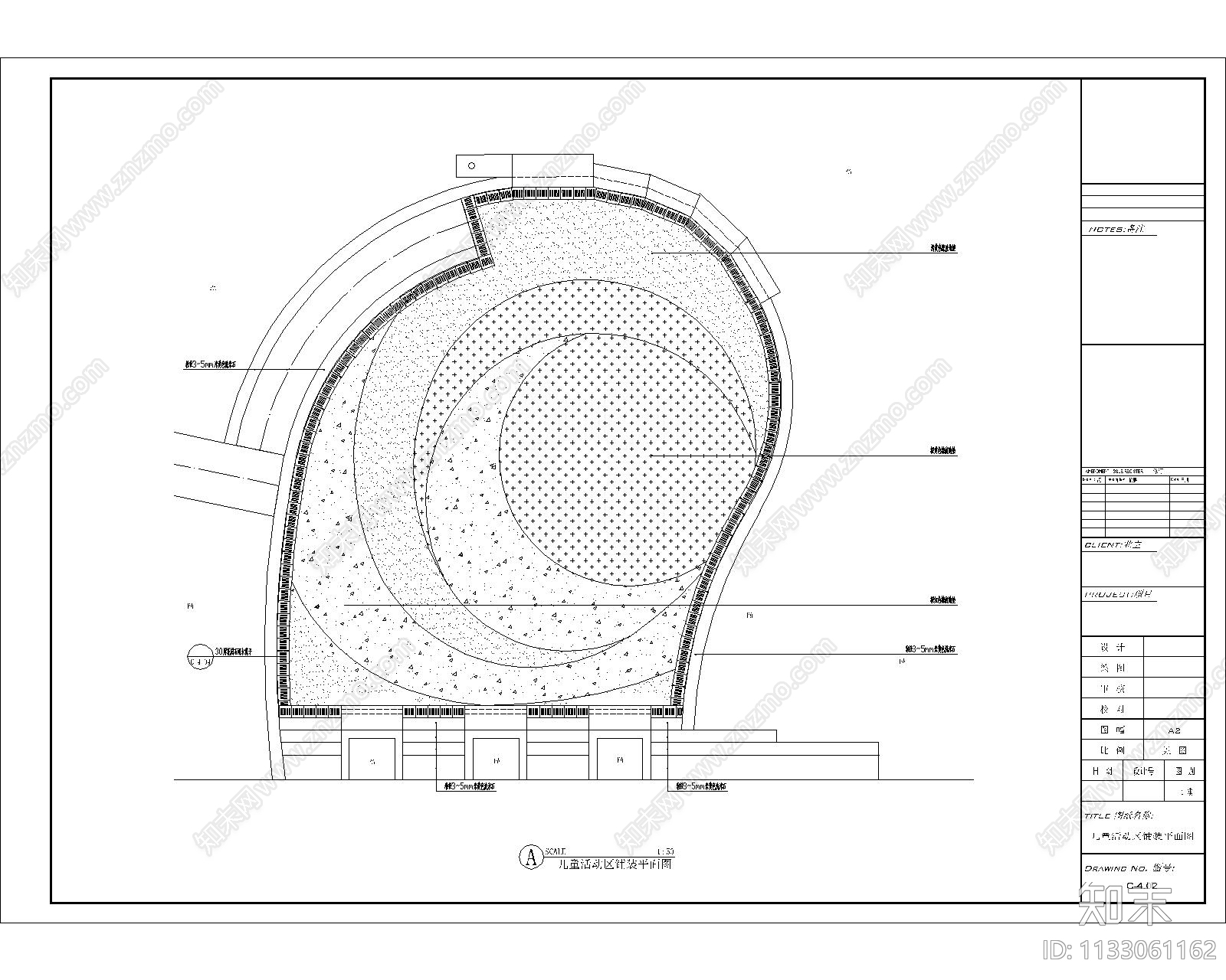 儿童活动区详图cad施工图下载【ID:1133061162】