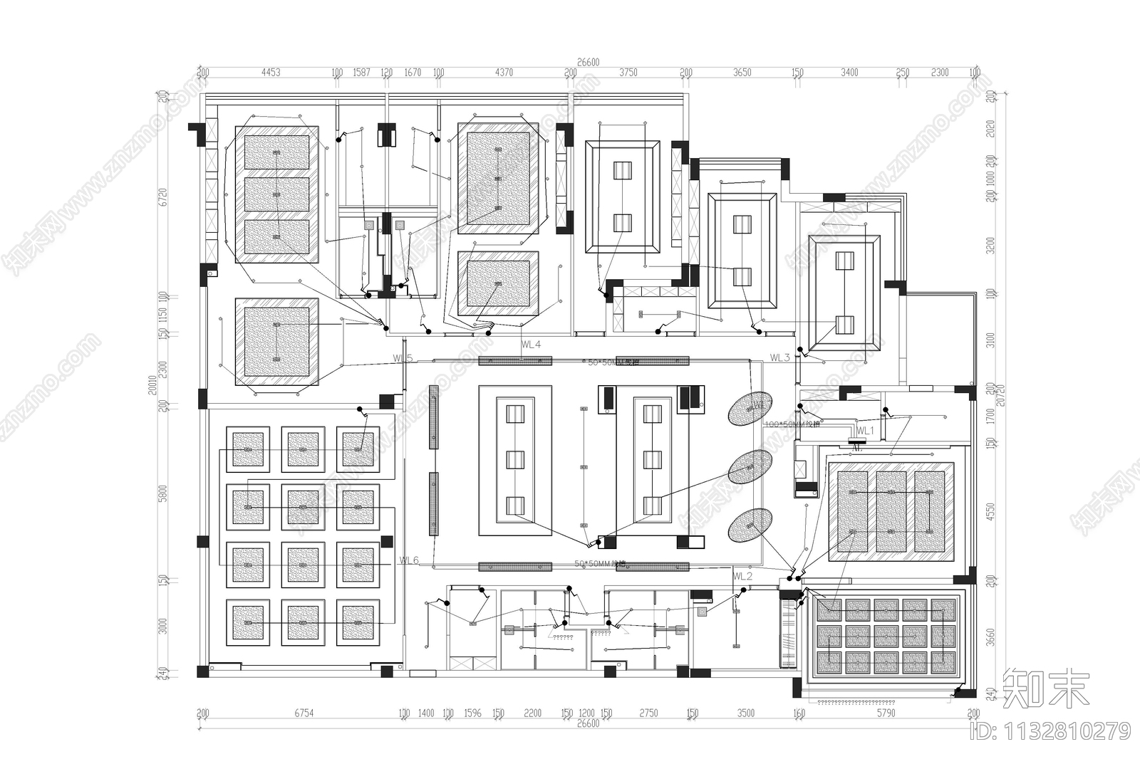 江西华瑞地产办公室设计全套cad施工图下载【ID:1132810279】