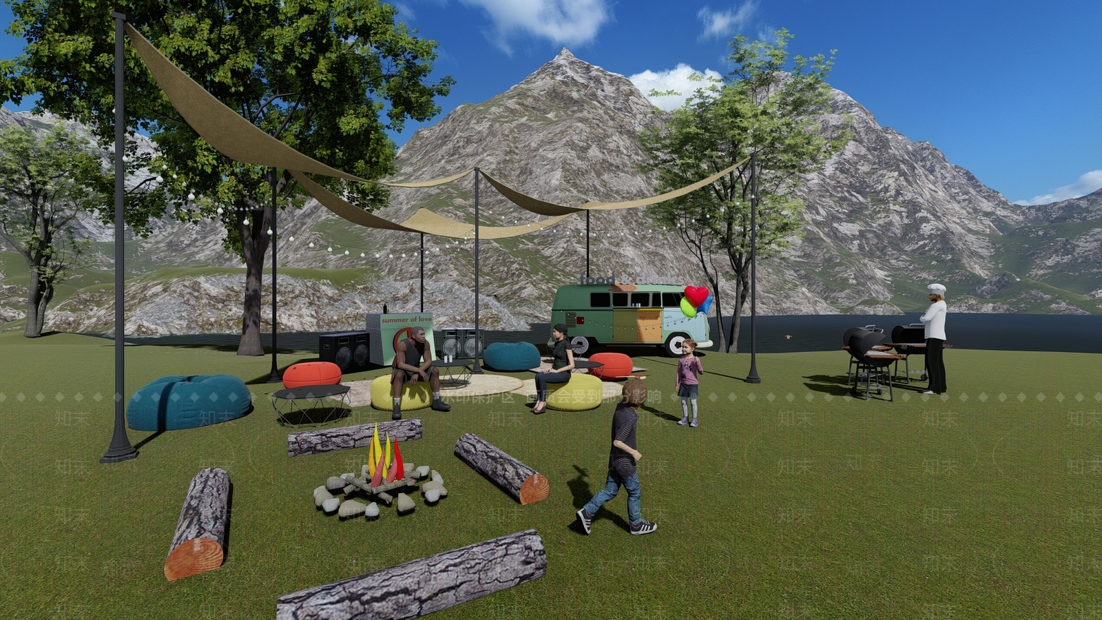 现代汽车露营地SU模型下载【ID:1132819816】