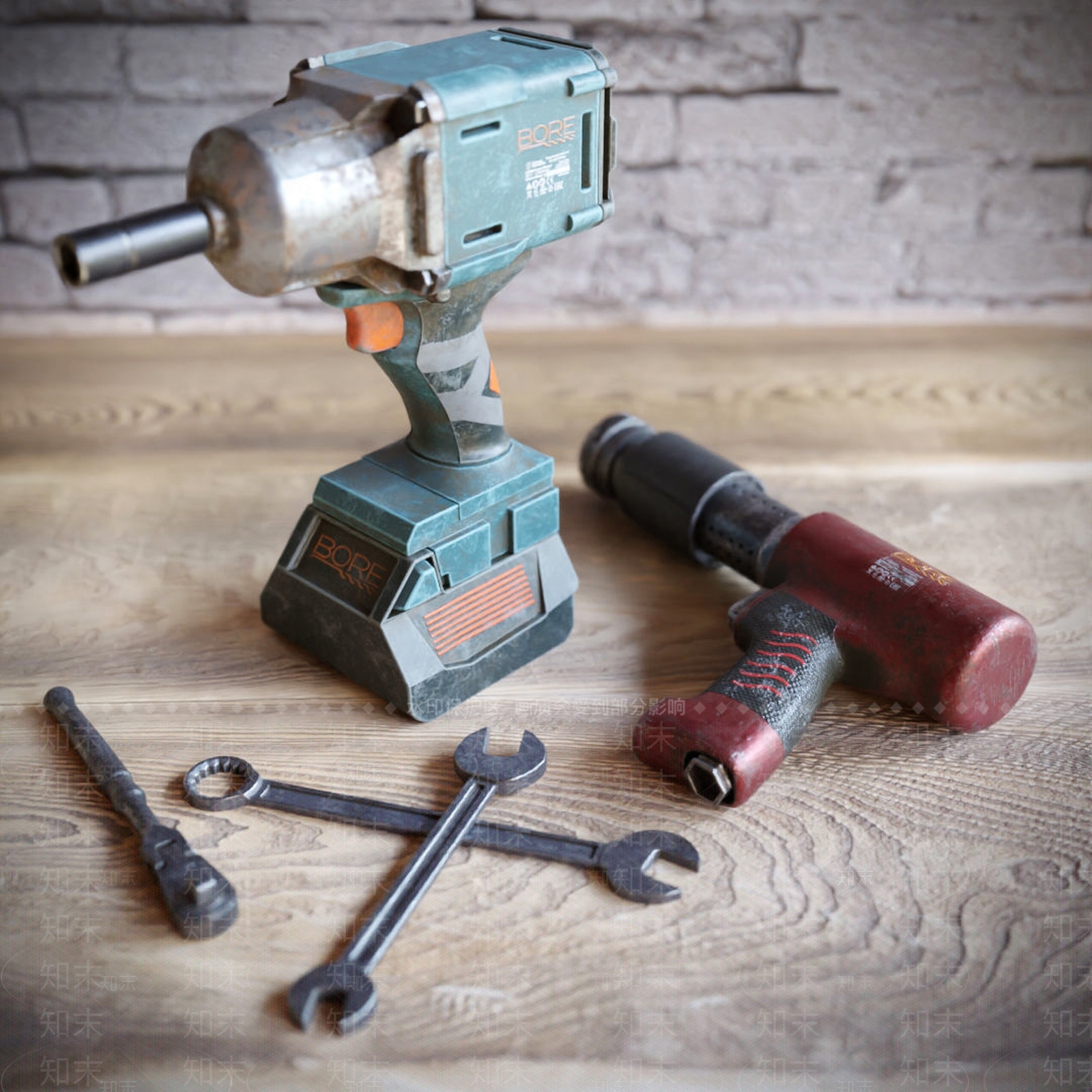 电动钻机3D模型下载【ID:1132821213】