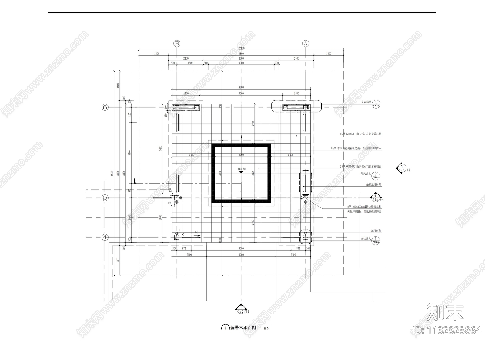 景亭详图cad施工图下载【ID:1132823864】