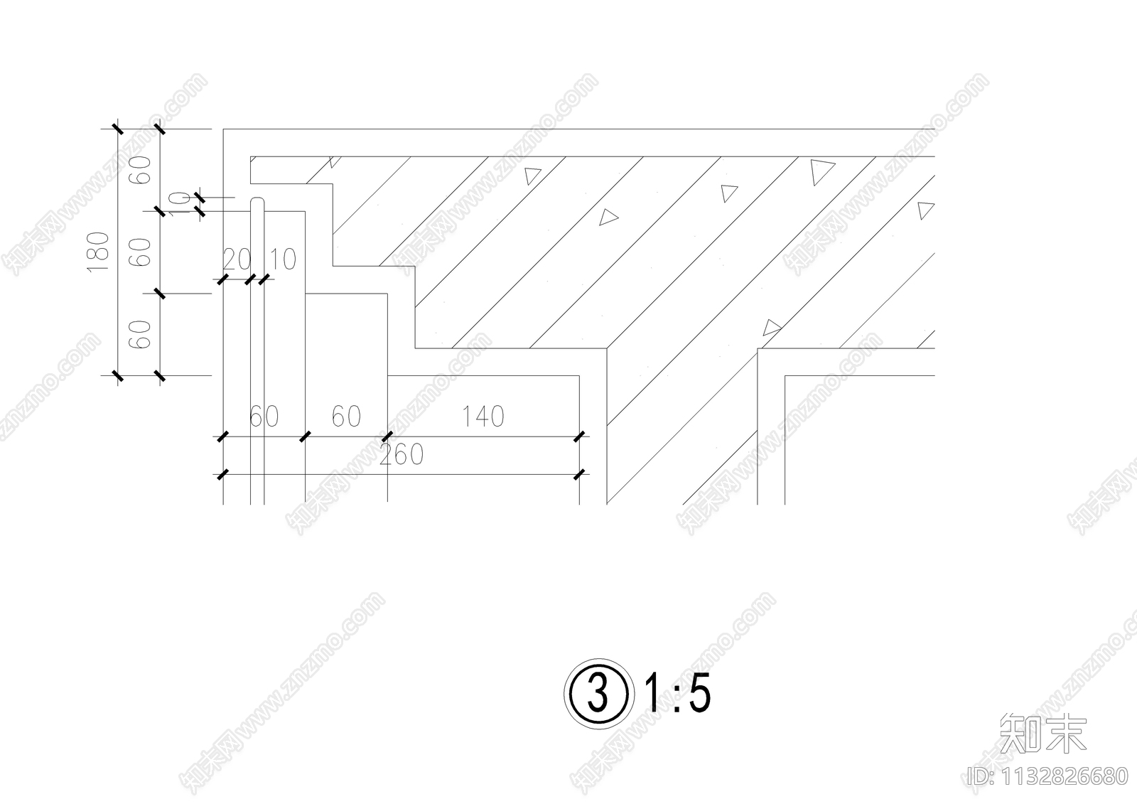 方形亭子详图cad施工图下载【ID:1132826680】