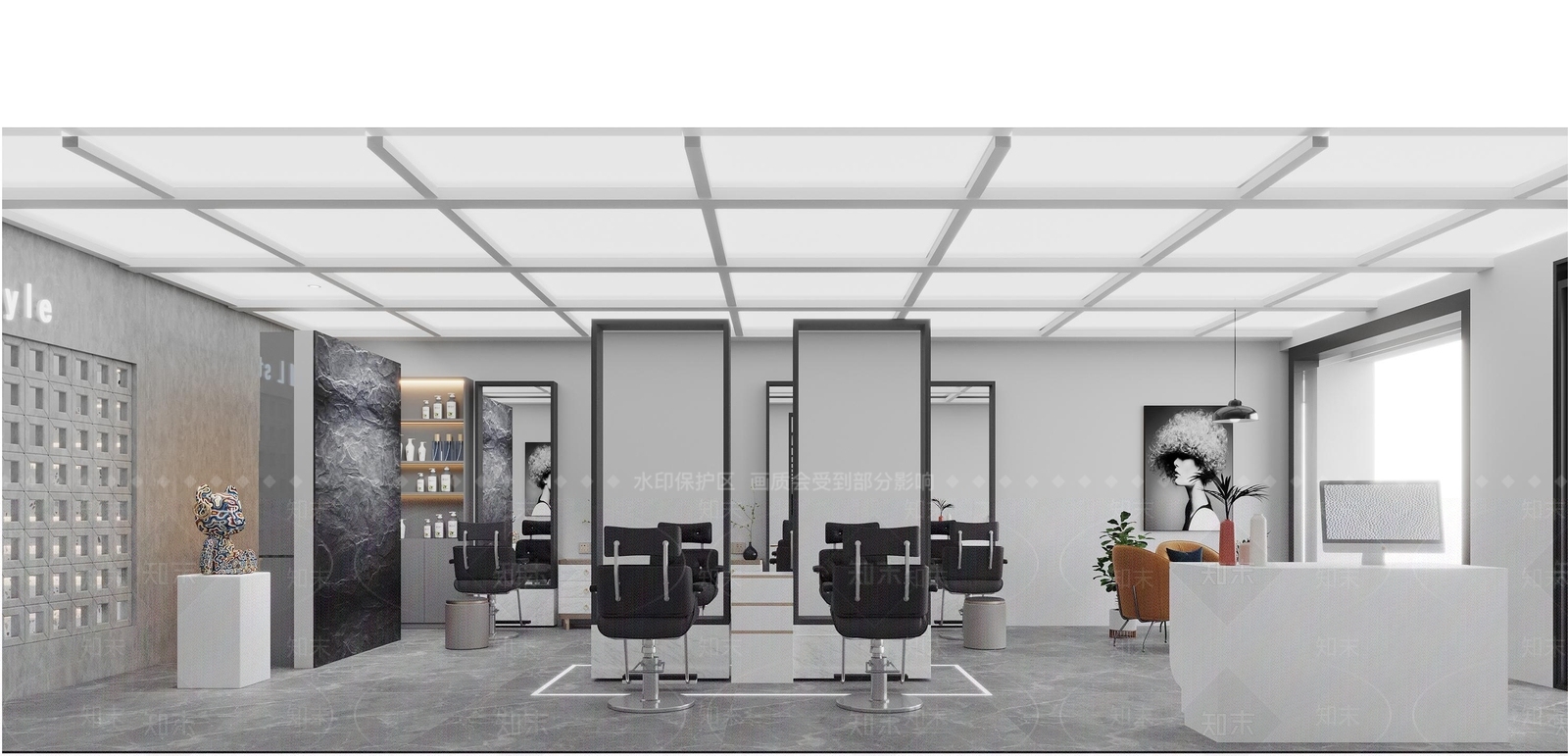 现代理发店3D模型下载【ID:1132832149】