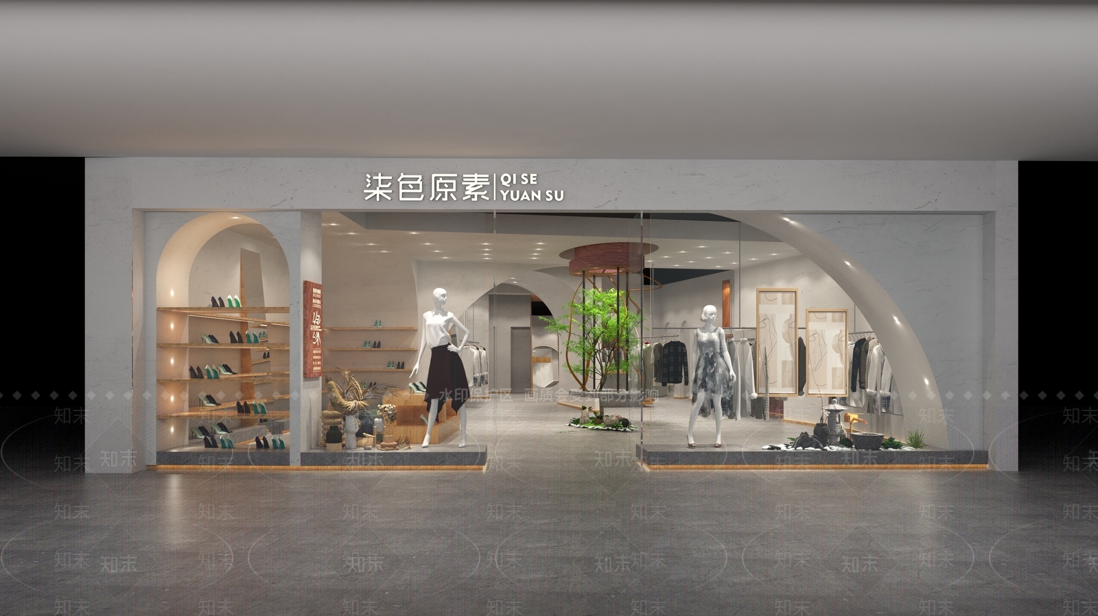 现代服装店SU模型下载【ID:1132841914】