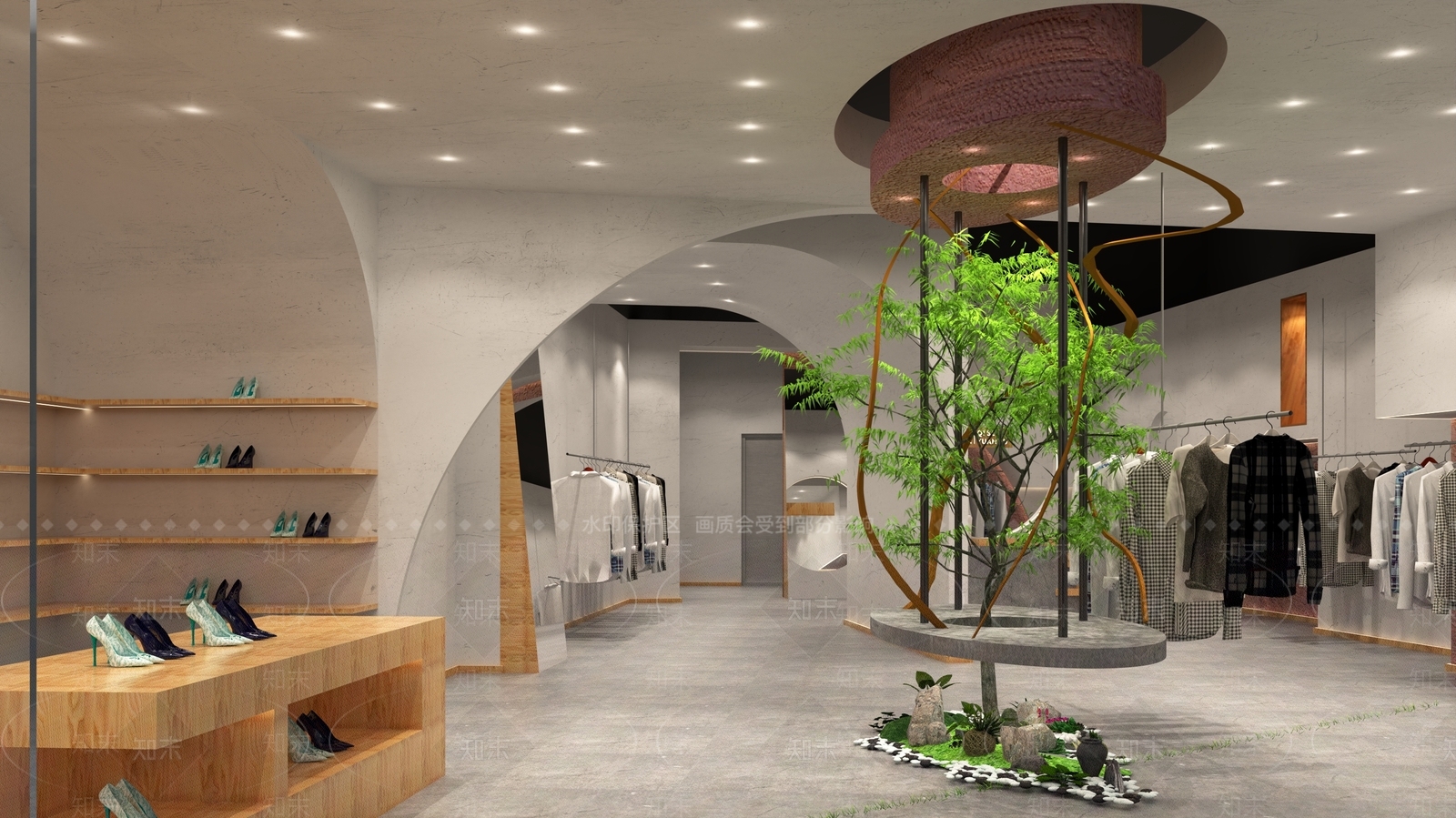 现代服装店SU模型下载【ID:1132841914】