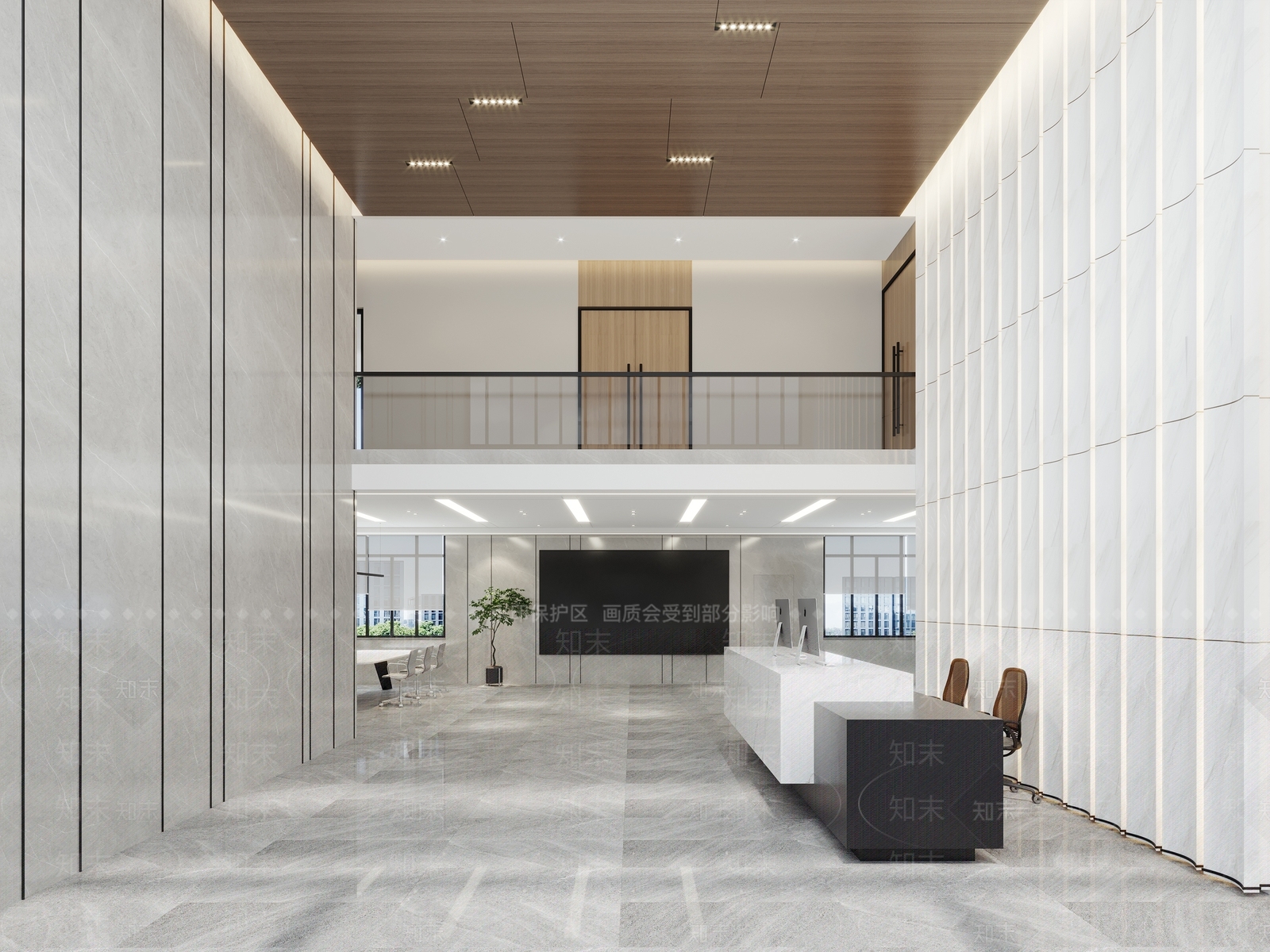 现代公司大厅3D模型下载【ID:1132932963】