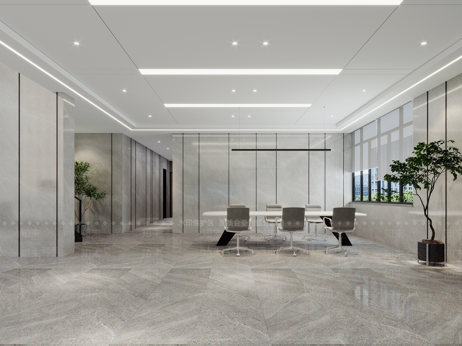 现代公司大厅3D模型下载【ID:1132932963】