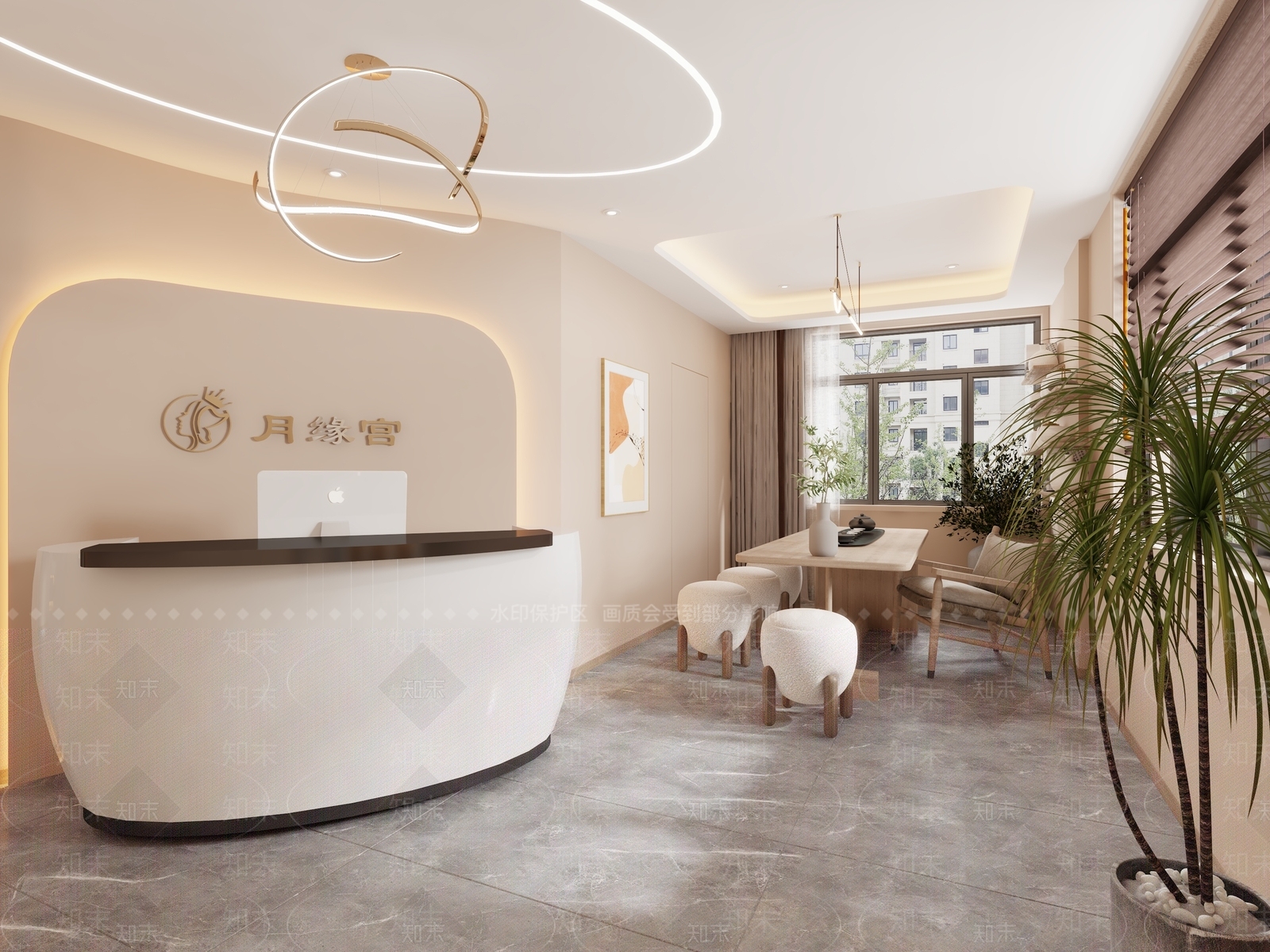 侘寂美容院3D模型下载【ID:1132925098】