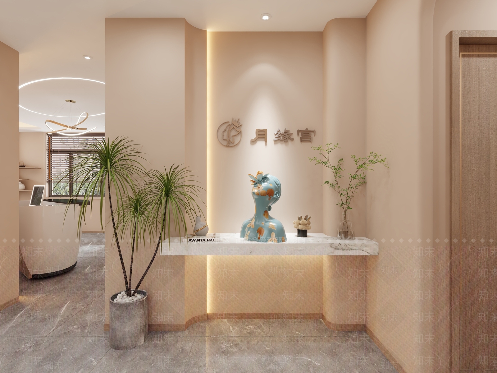 侘寂美容院3D模型下载【ID:1132925098】