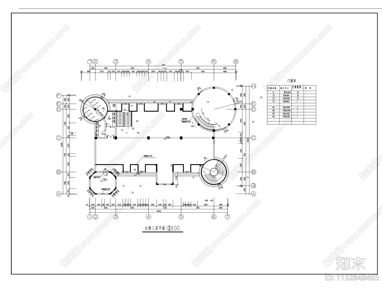 100套古代建筑设计cad施工图下载【ID:1132848465】