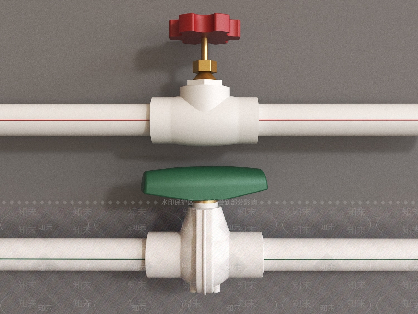 阀门管道3D模型下载【ID:1132847076】