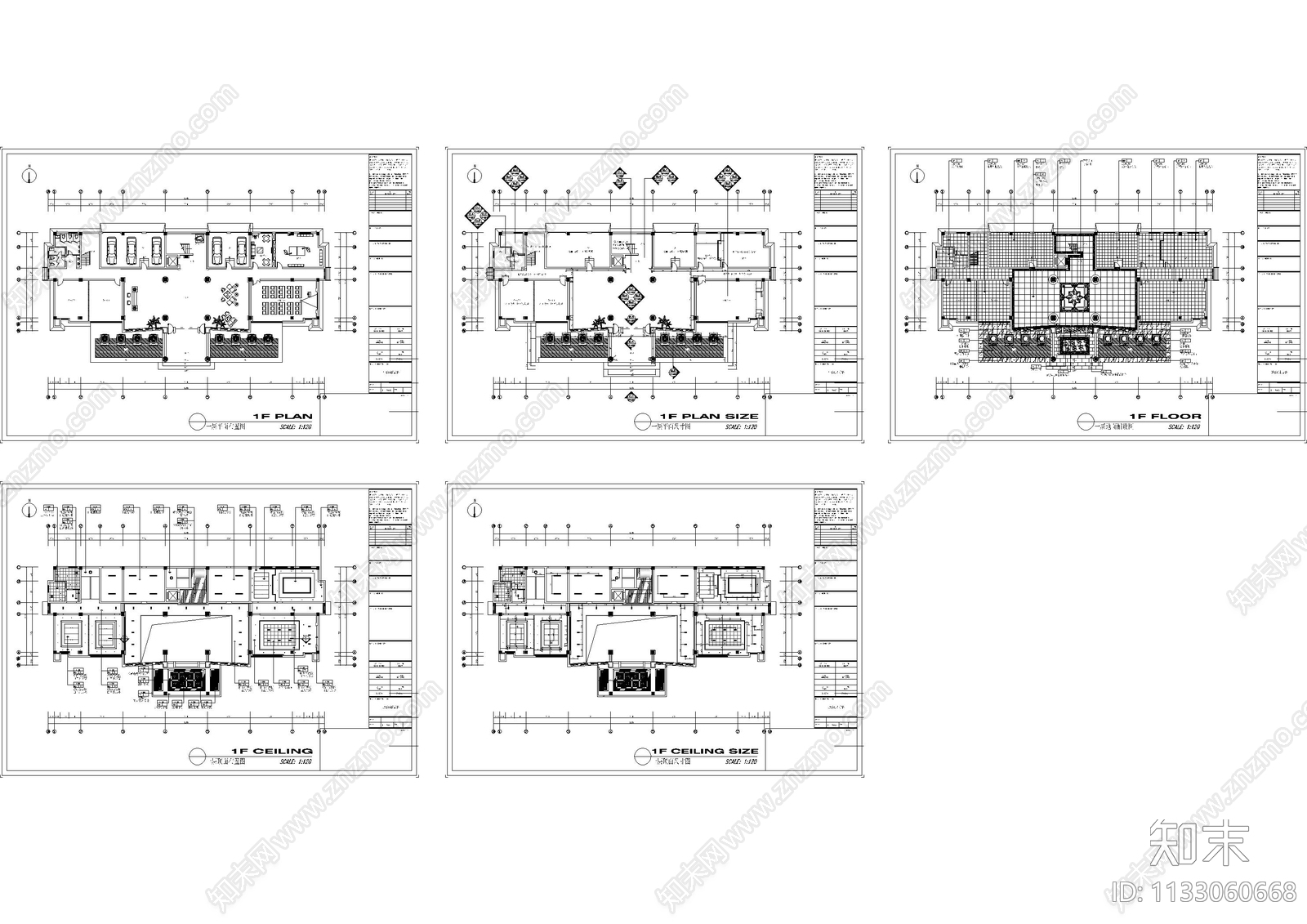 地下室办公室cad施工图下载【ID:1133060668】