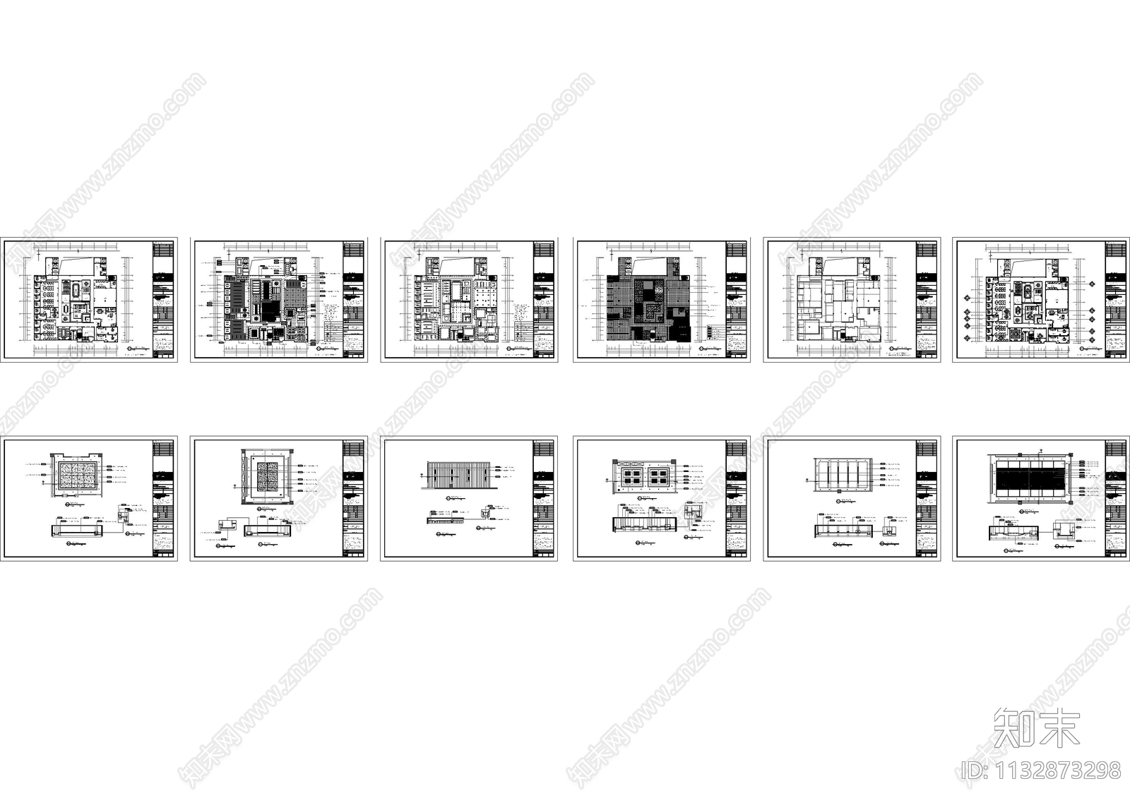 3000平科技园办公楼cad施工图下载【ID:1132873298】