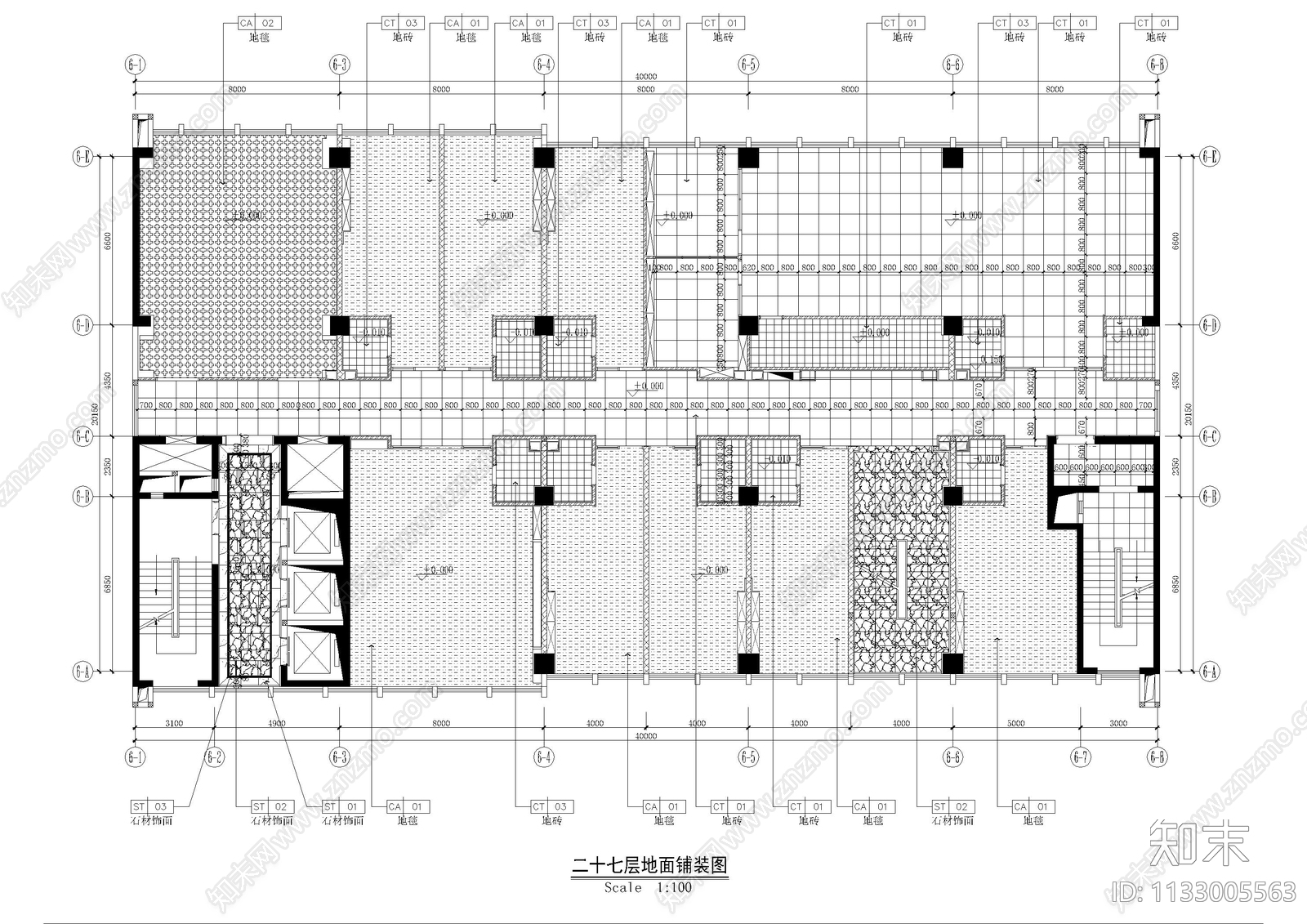 办公室cad施工图下载【ID:1133005563】