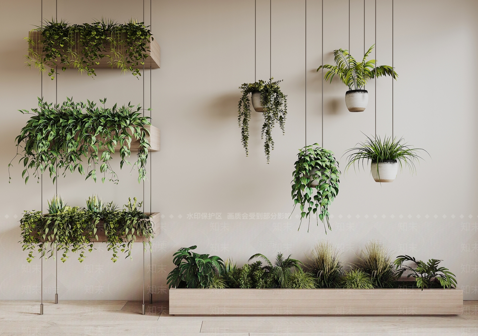 现代花箱3D模型下载【ID:1132857814】