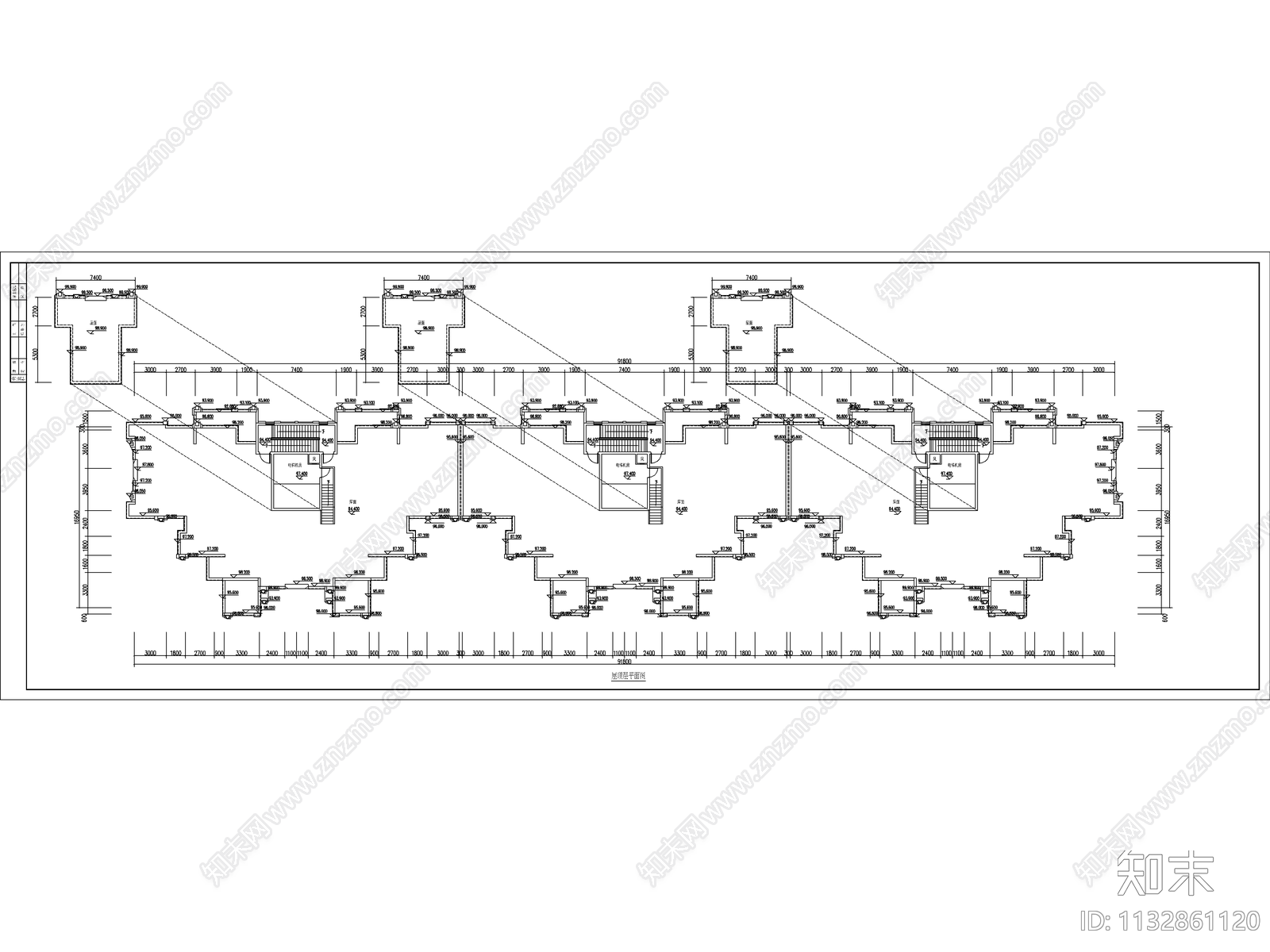 成都高档住宅公寓建筑cad施工图下载【ID:1132861120】