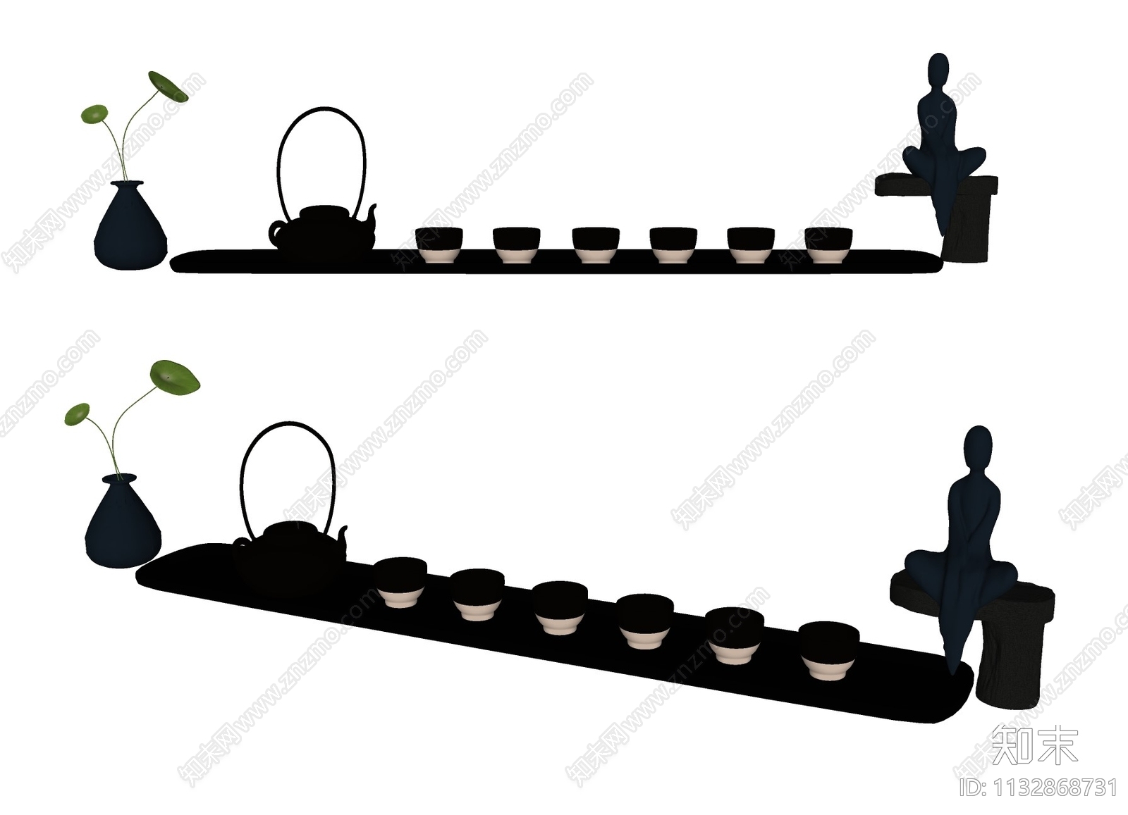 茶具SU模型下载【ID:1132868731】