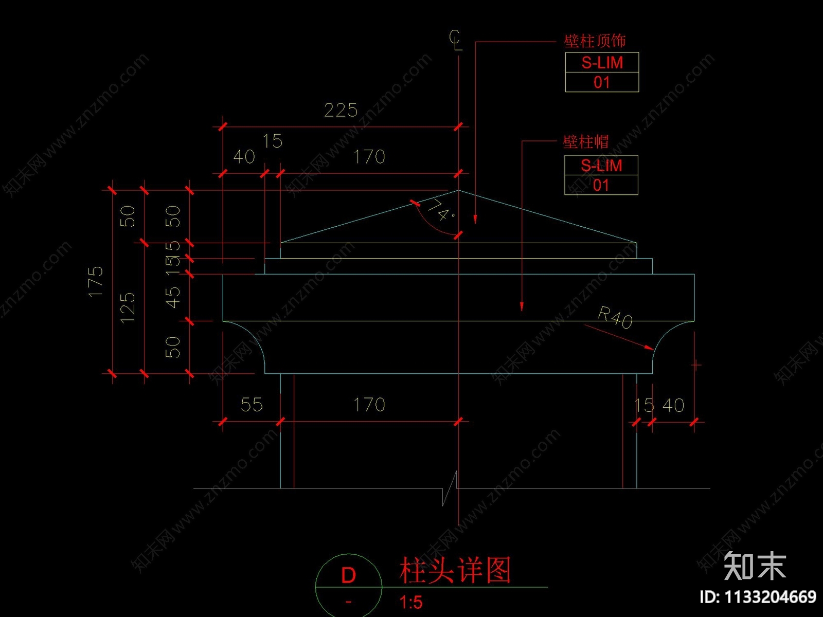 法式庭院门详图cad施工图下载【ID:1133204669】