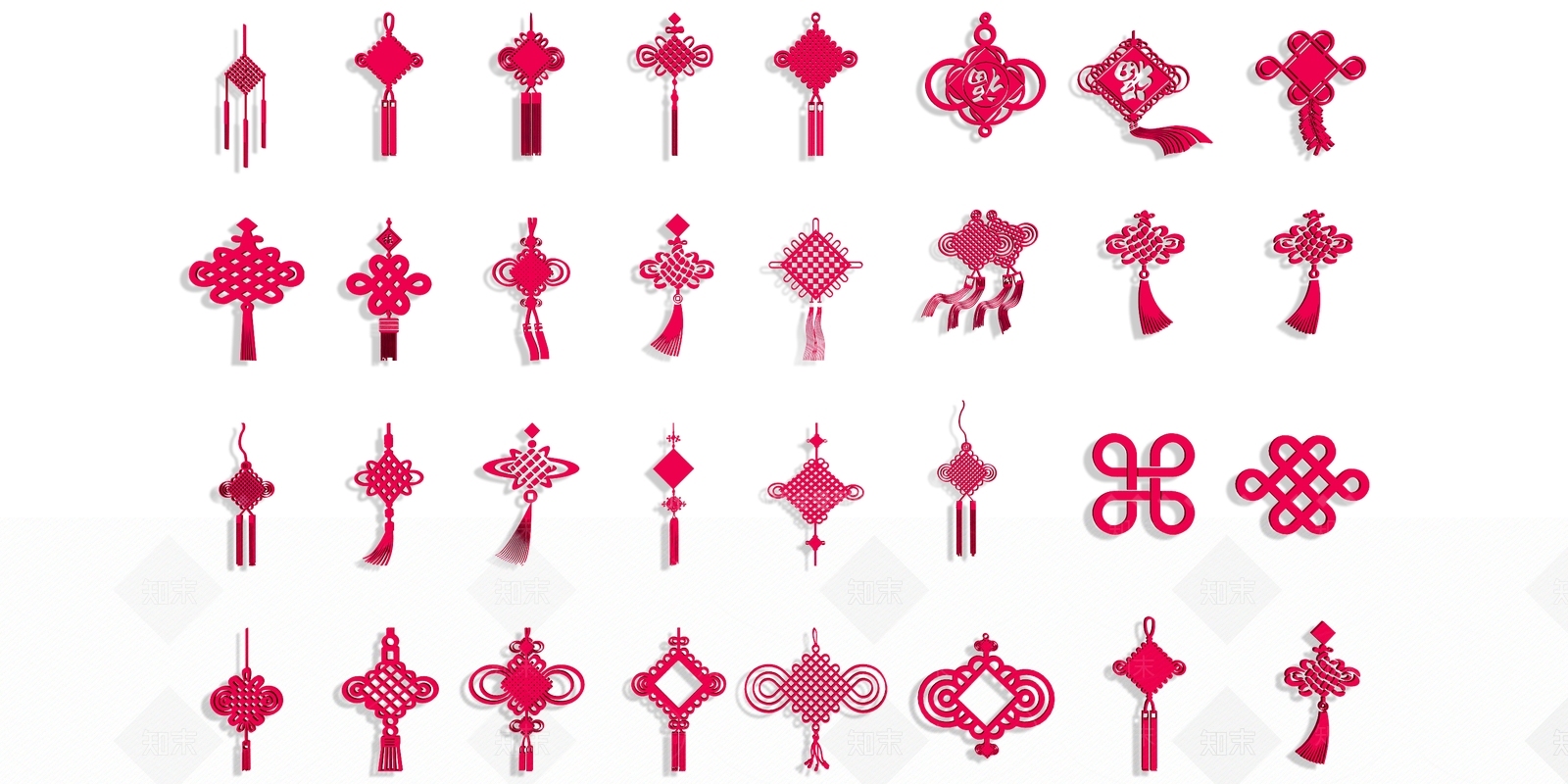 新中式中国结3D模型下载【ID:1132889313】