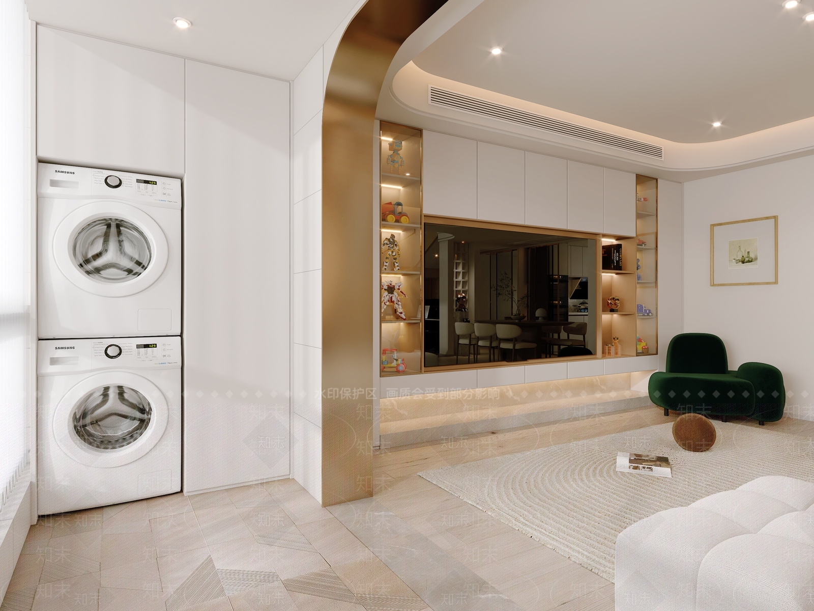 现代家居阳台3D模型下载【ID:1132889434】