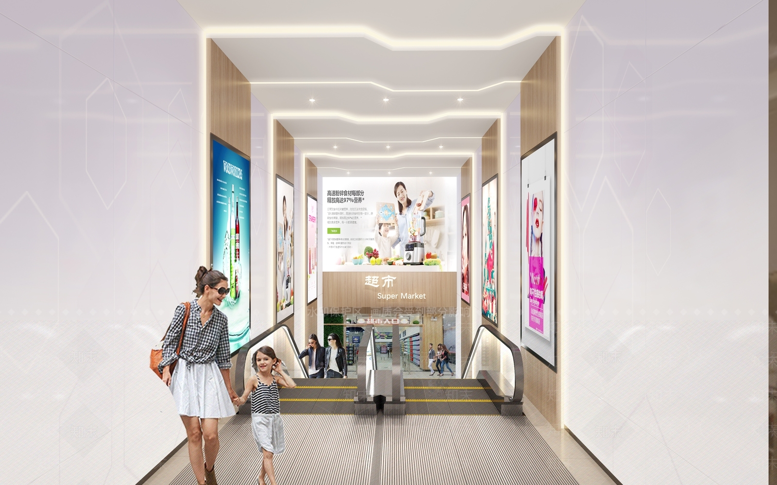 商场超市入口3D模型下载【ID:1132894854】