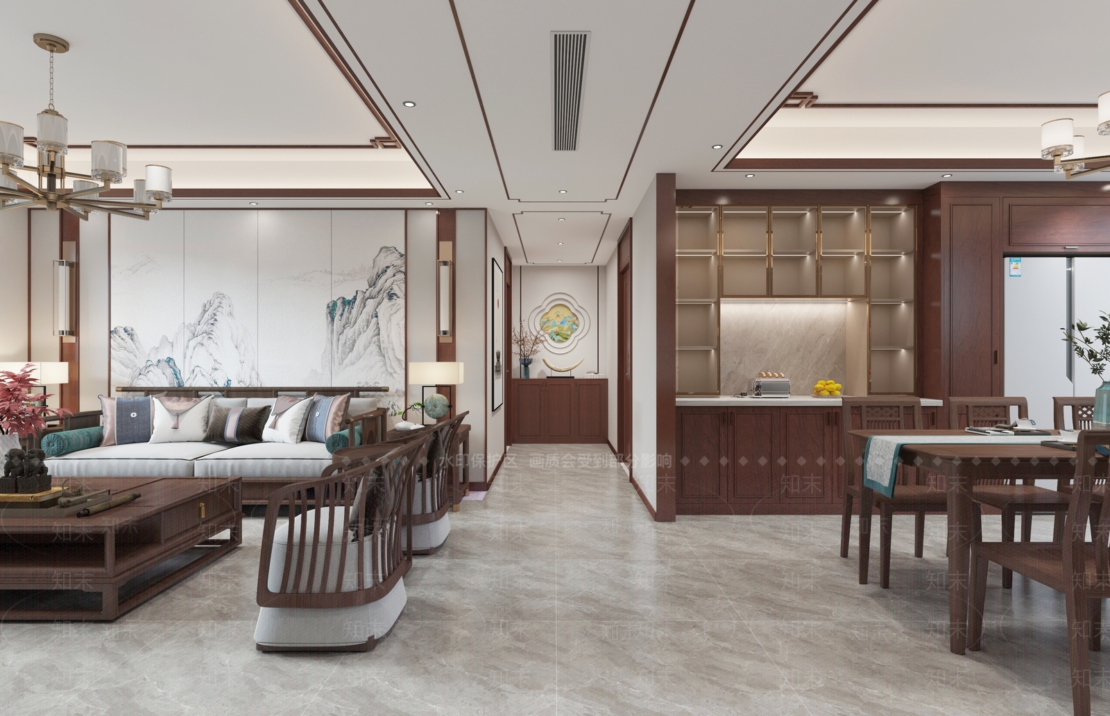 客餐厅3D模型下载【ID:1200518636】