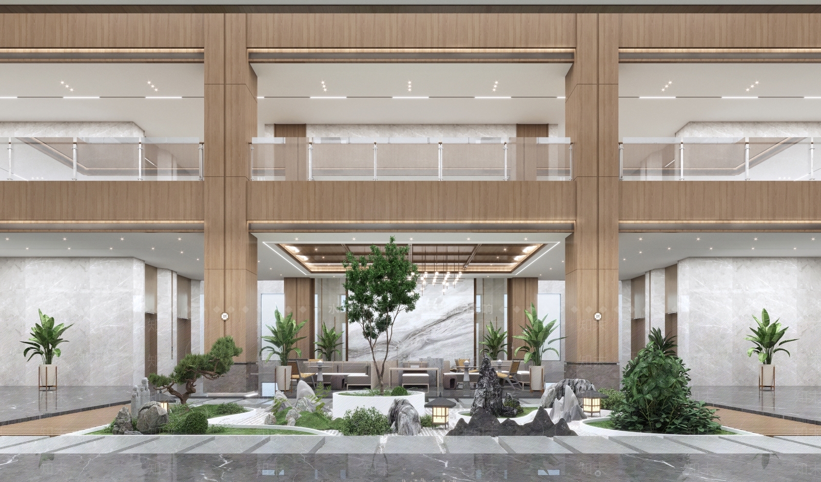 现代公司大堂3D模型下载【ID:1132907984】