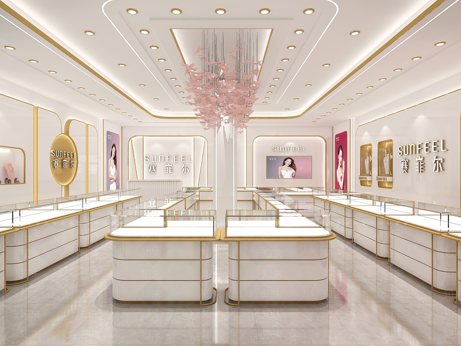 现代珠宝店3D模型下载【ID:1132910001】