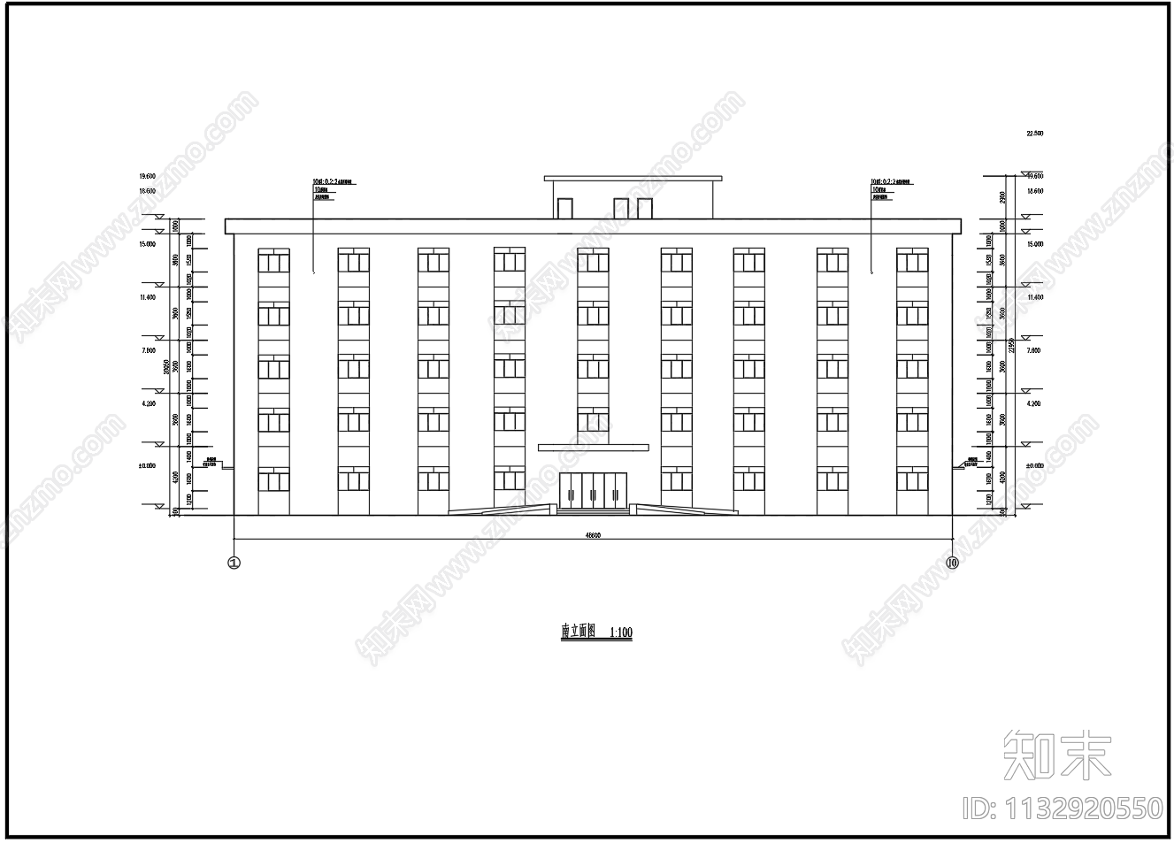 5层钢框架办公楼建筑结构施工图下载【ID:1132920550】