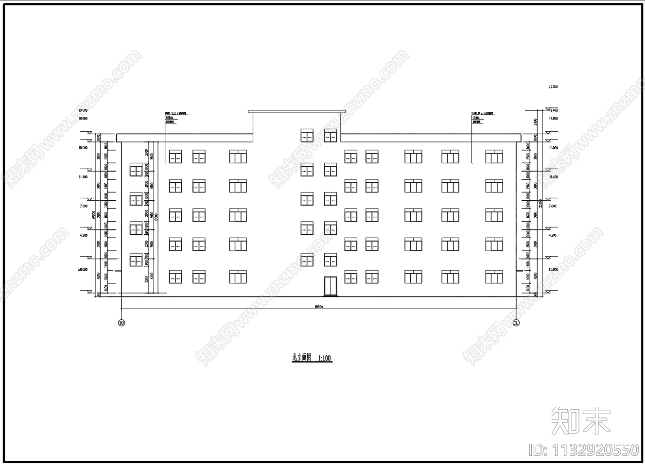 5层钢框架办公楼建筑结构施工图下载【ID:1132920550】