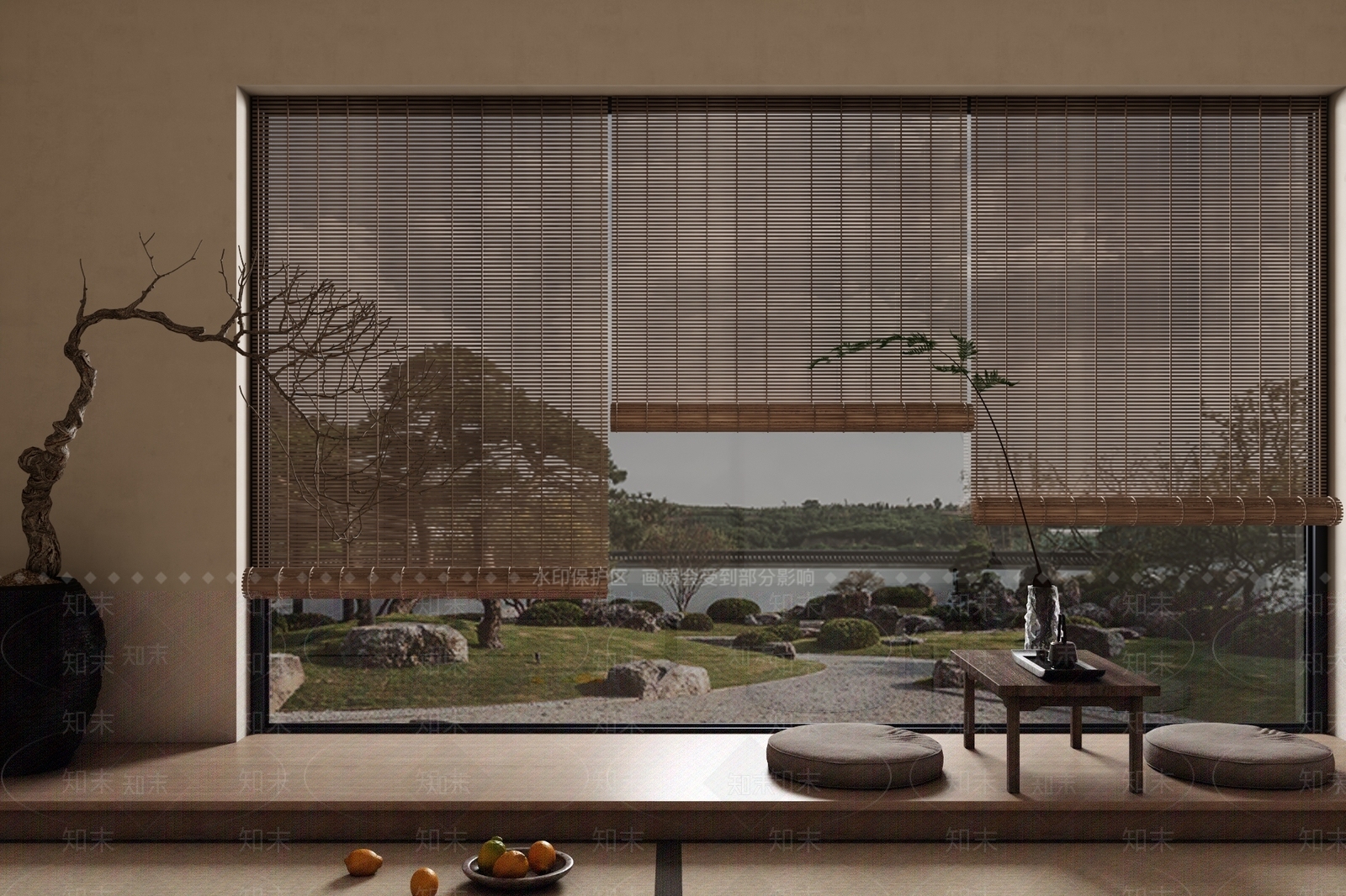 新中式卷帘3D模型精品下载_3dmax模型_知末网