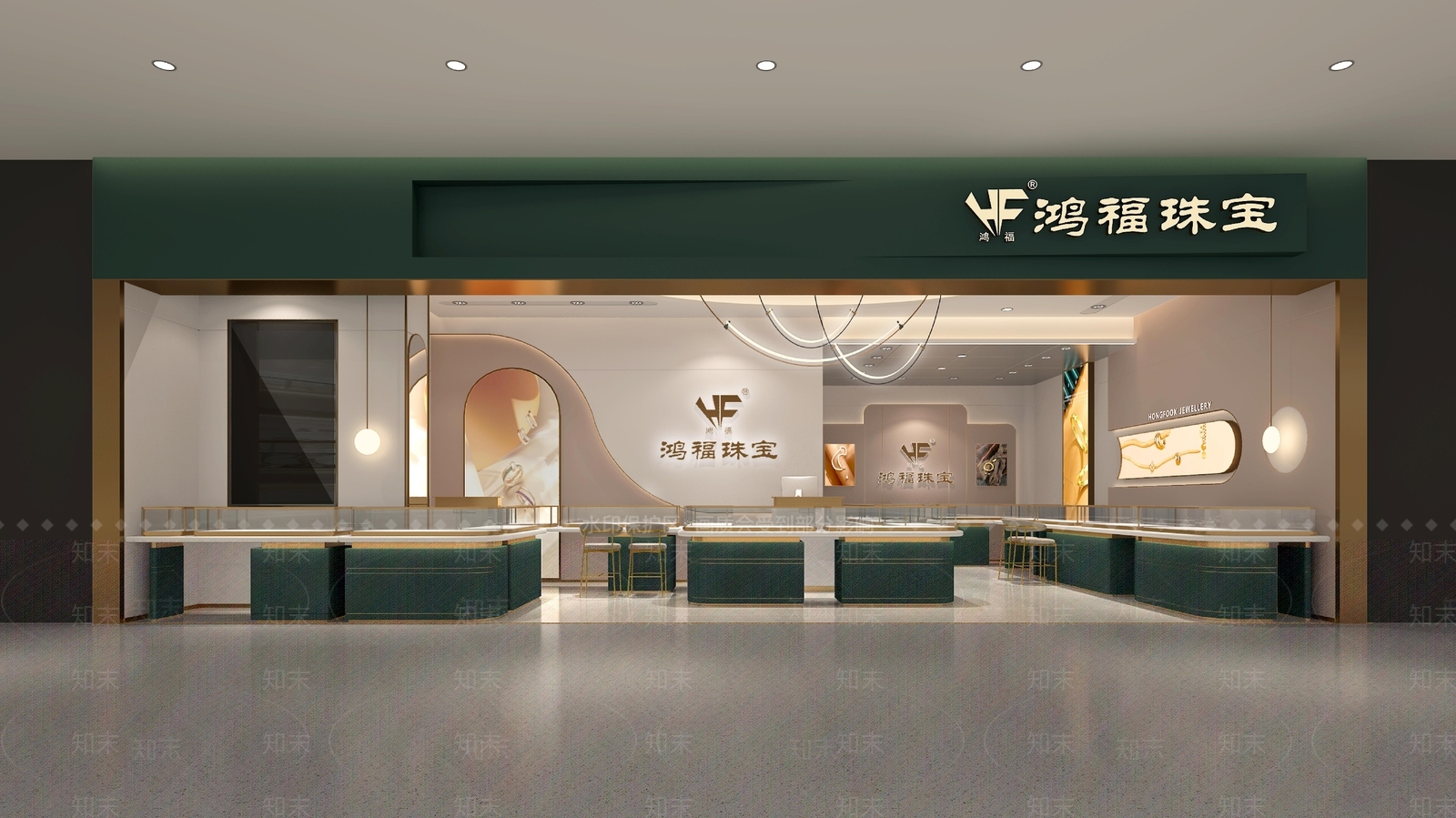 现代珠宝店3D模型下载【ID:1132930769】