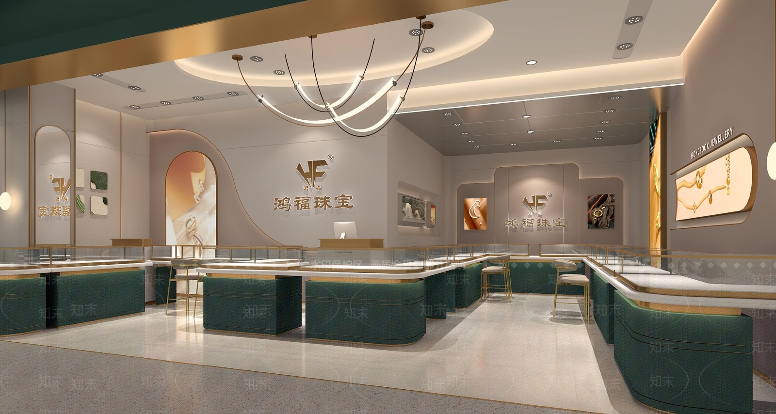 现代珠宝店3D模型下载【ID:1132930769】