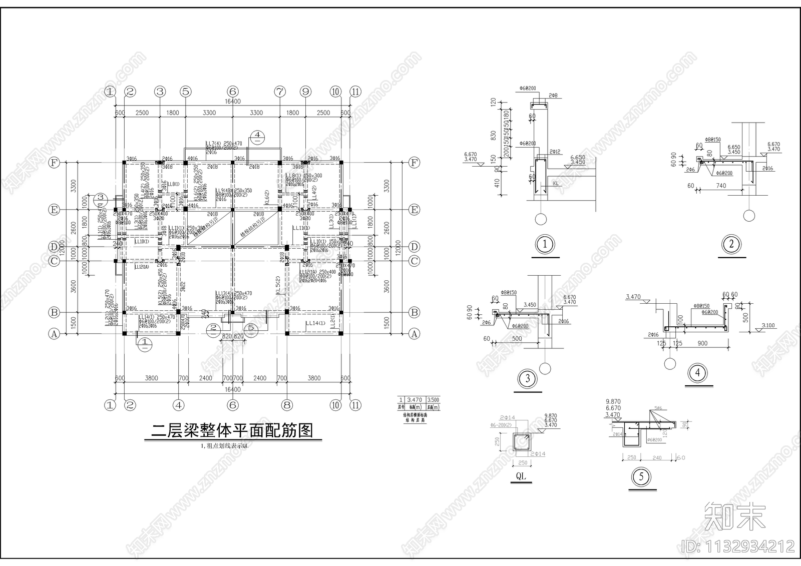 三层自建房全套建筑结构图施工图下载【ID:1132934212】